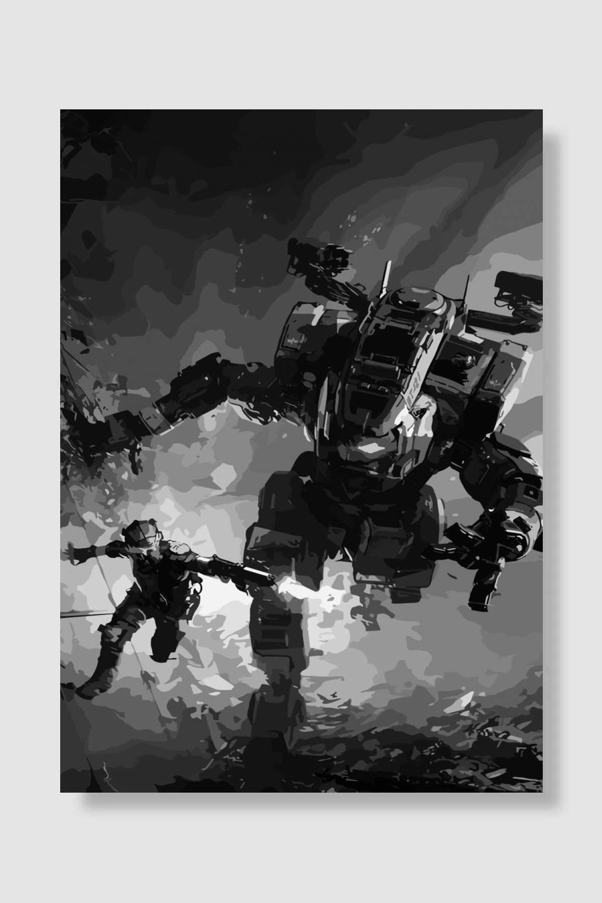 titanfall game Oyun Poster Çerçevesiz Yüksek Kalite Oyun Afiş Duvar Poster