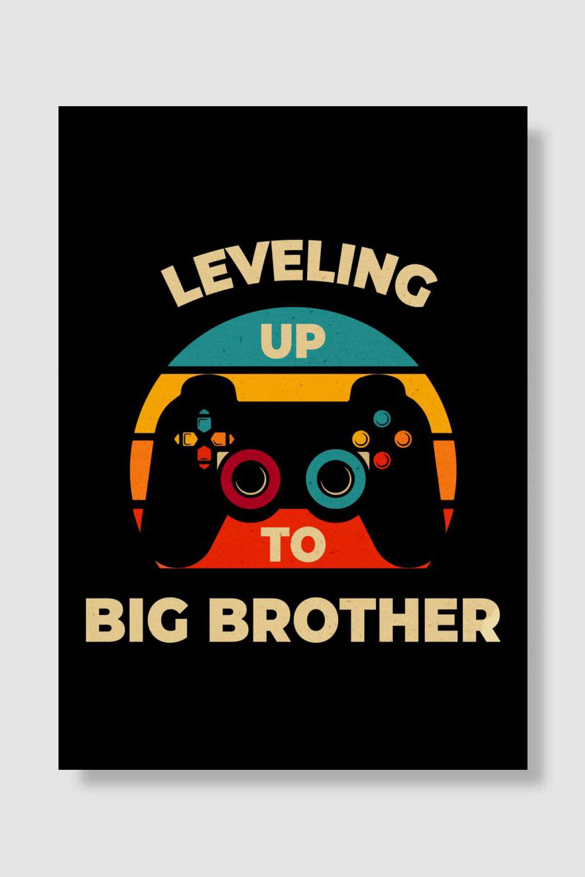 Leveling Up To Brother Oyun Poster Çerçevesiz Yüksek Kalite Oyun Afiş Duvar Poster