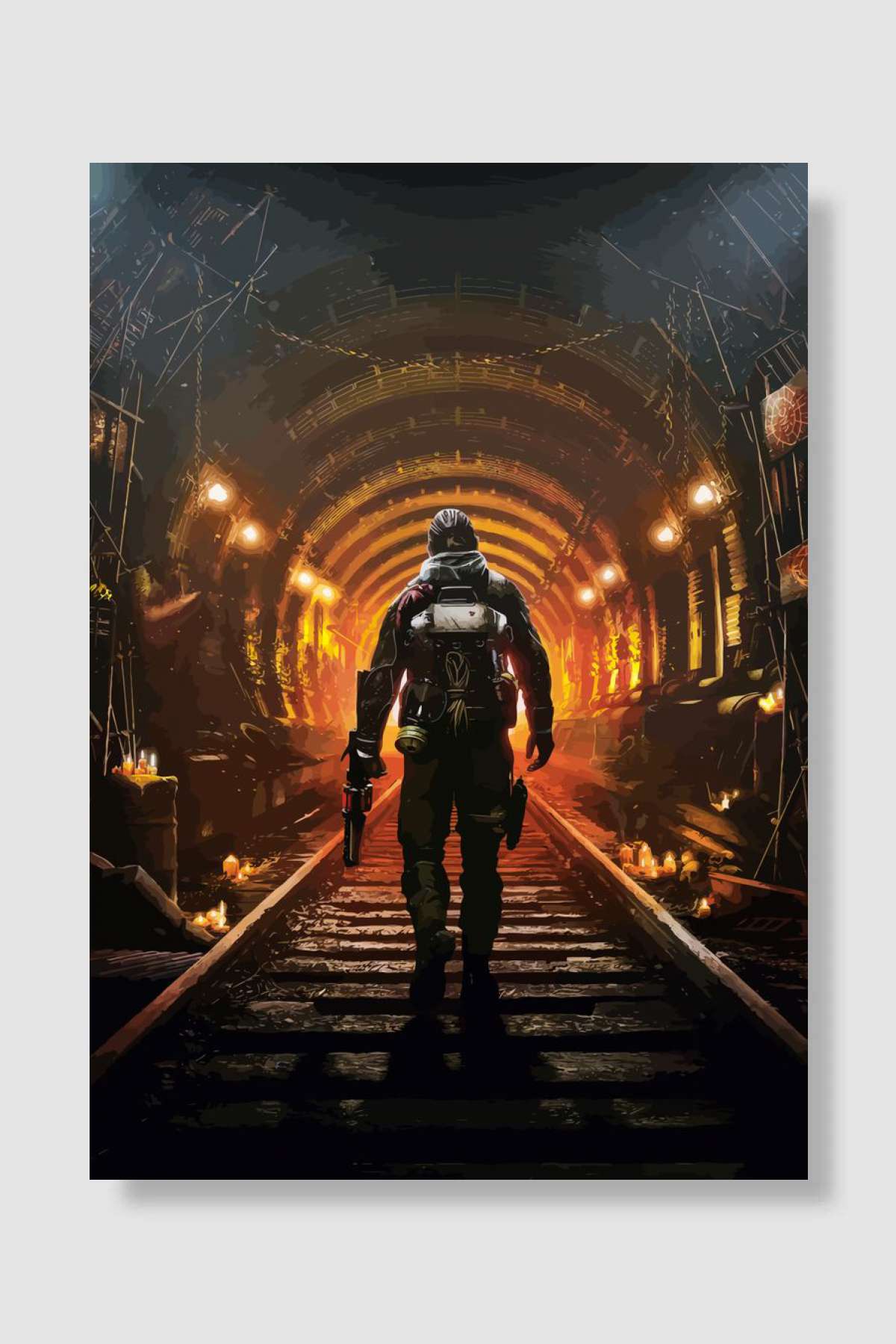 Metro Exodus Oyun Poster Çerçevesiz Yüksek Kalite Oyun Afiş Duvar Poster