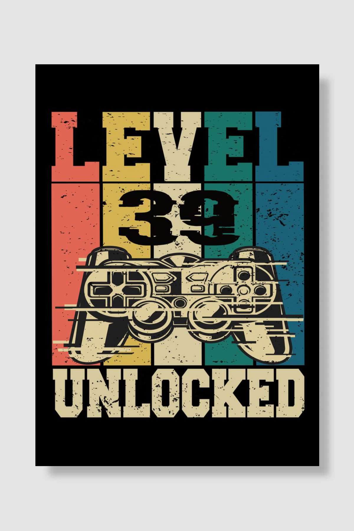 Level 39 Unlocked Oyun Poster Çerçevesiz Yüksek Kalite Oyun Afiş Duvar Poster