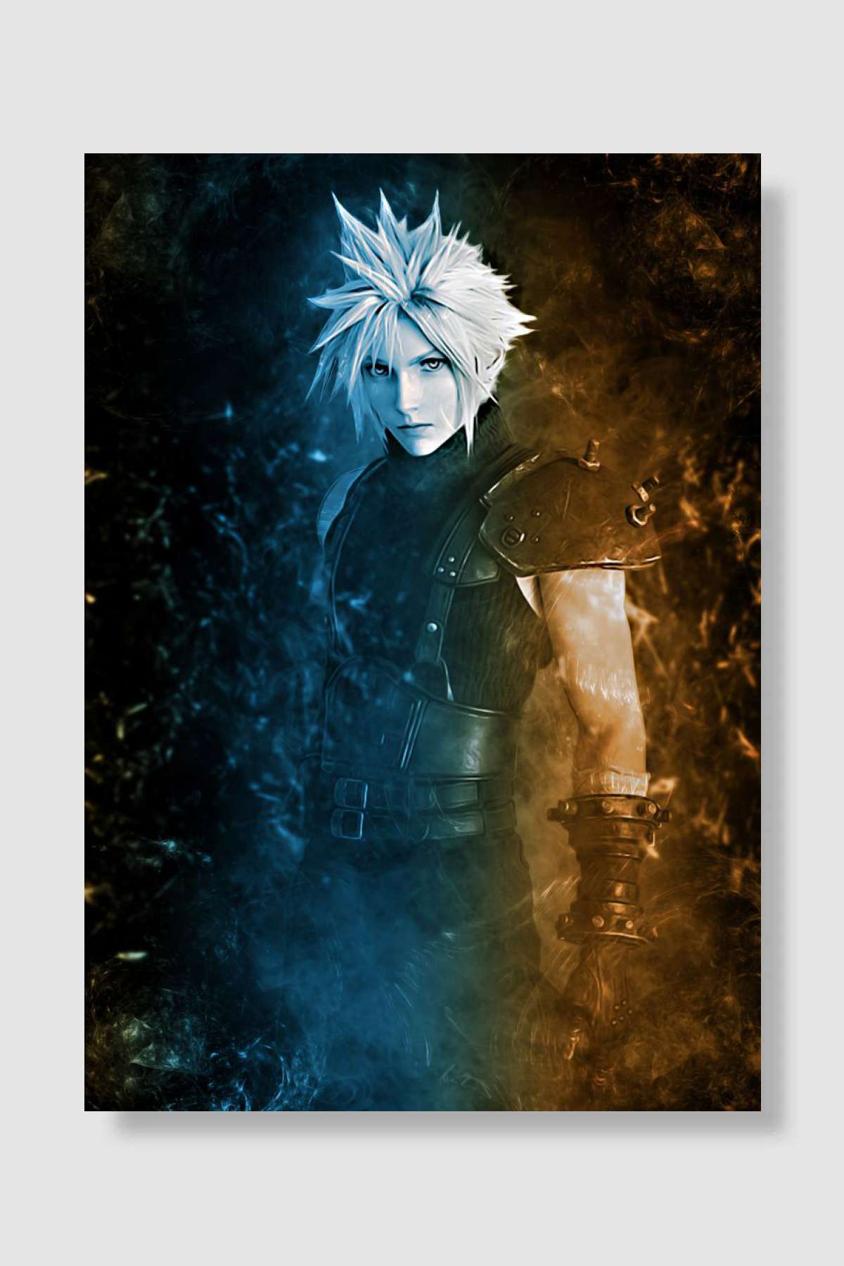 Cloud Strife Oyun Poster Çerçevesiz Yüksek Kalite Oyun Afiş Duvar Poster