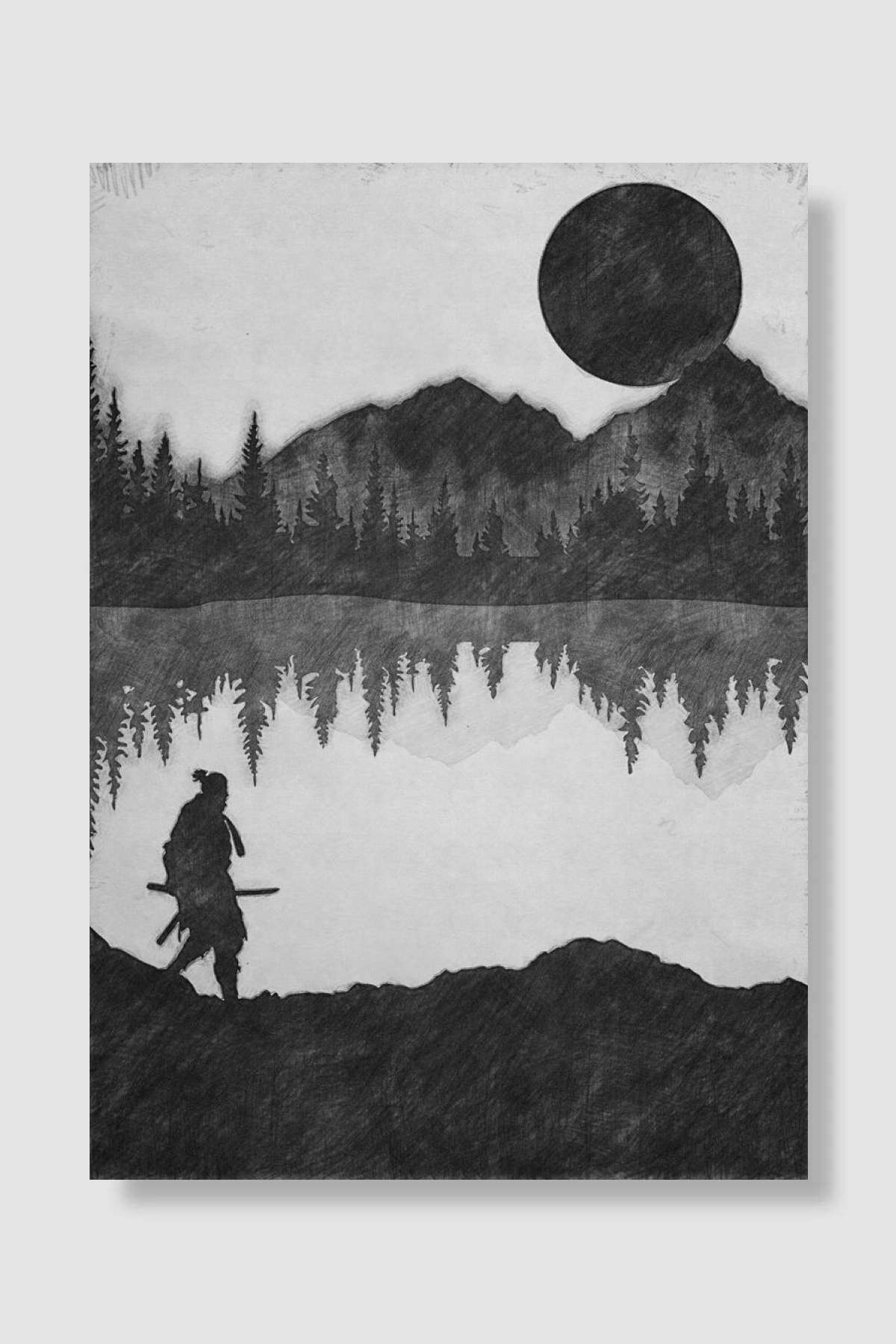 Sekiro Oyun Poster Çerçevesiz Yüksek Kalite Oyun Afiş Duvar Poster