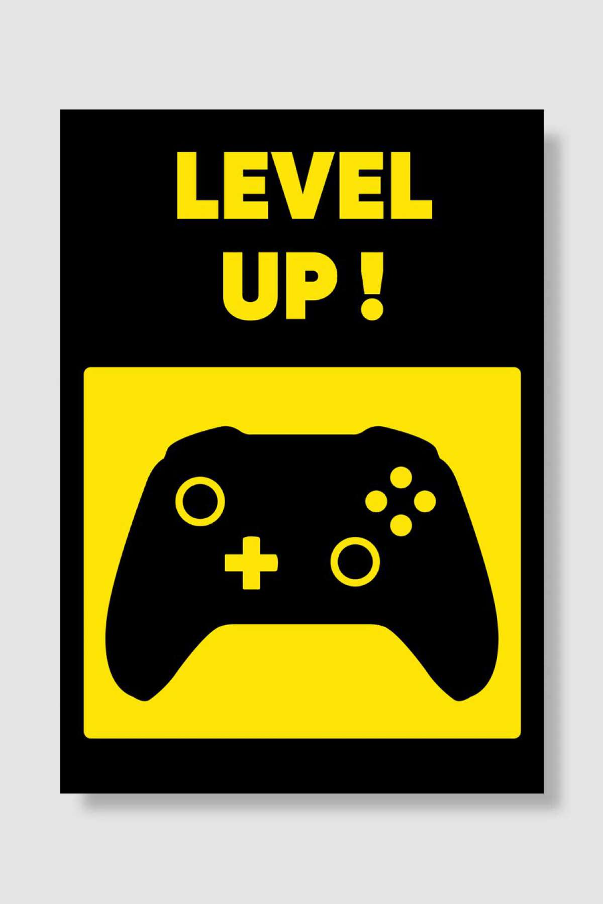 level up gamer gamepad Oyun Poster Çerçevesiz Yüksek Kalite Oyun Afiş Duvar Poster