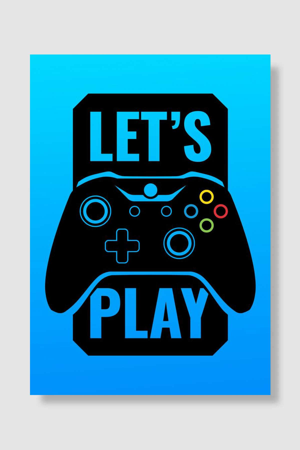 Gaming Posters Lets Play Oyun Poster Çerçevesiz Yüksek Kalite Oyun Afiş Duvar Poster