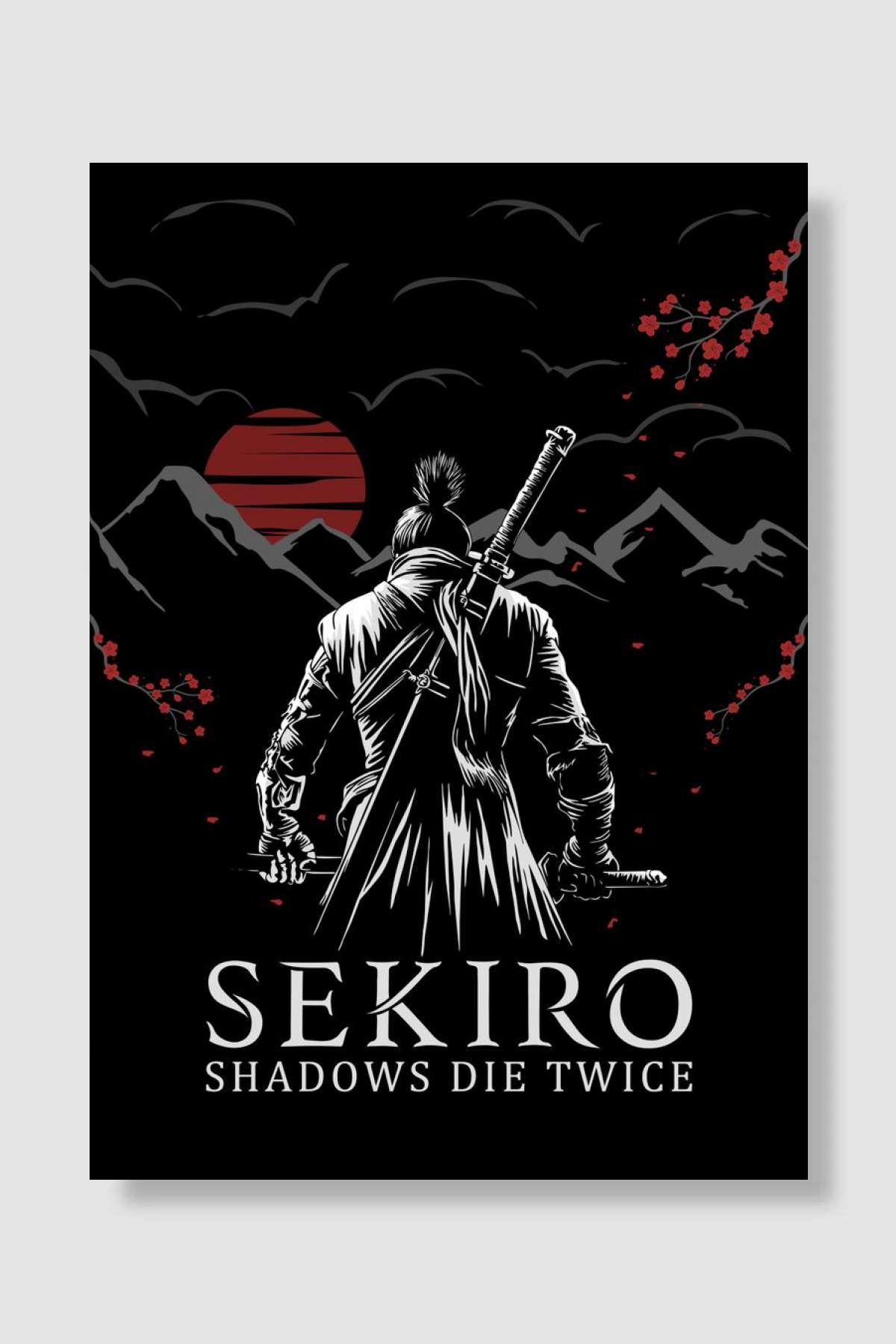 Sekiro Oyun Poster Çerçevesiz Yüksek Kalite Oyun Afiş Duvar Poster