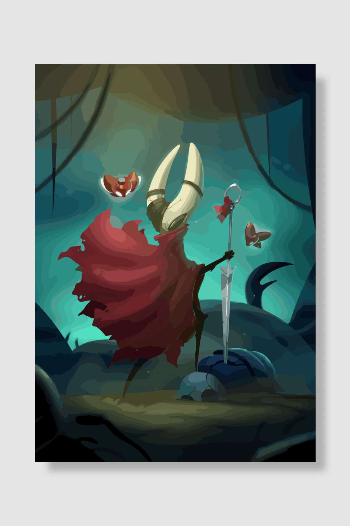 hollow knight Oyun Poster Çerçevesiz Yüksek Kalite Oyun Afiş Duvar Poster