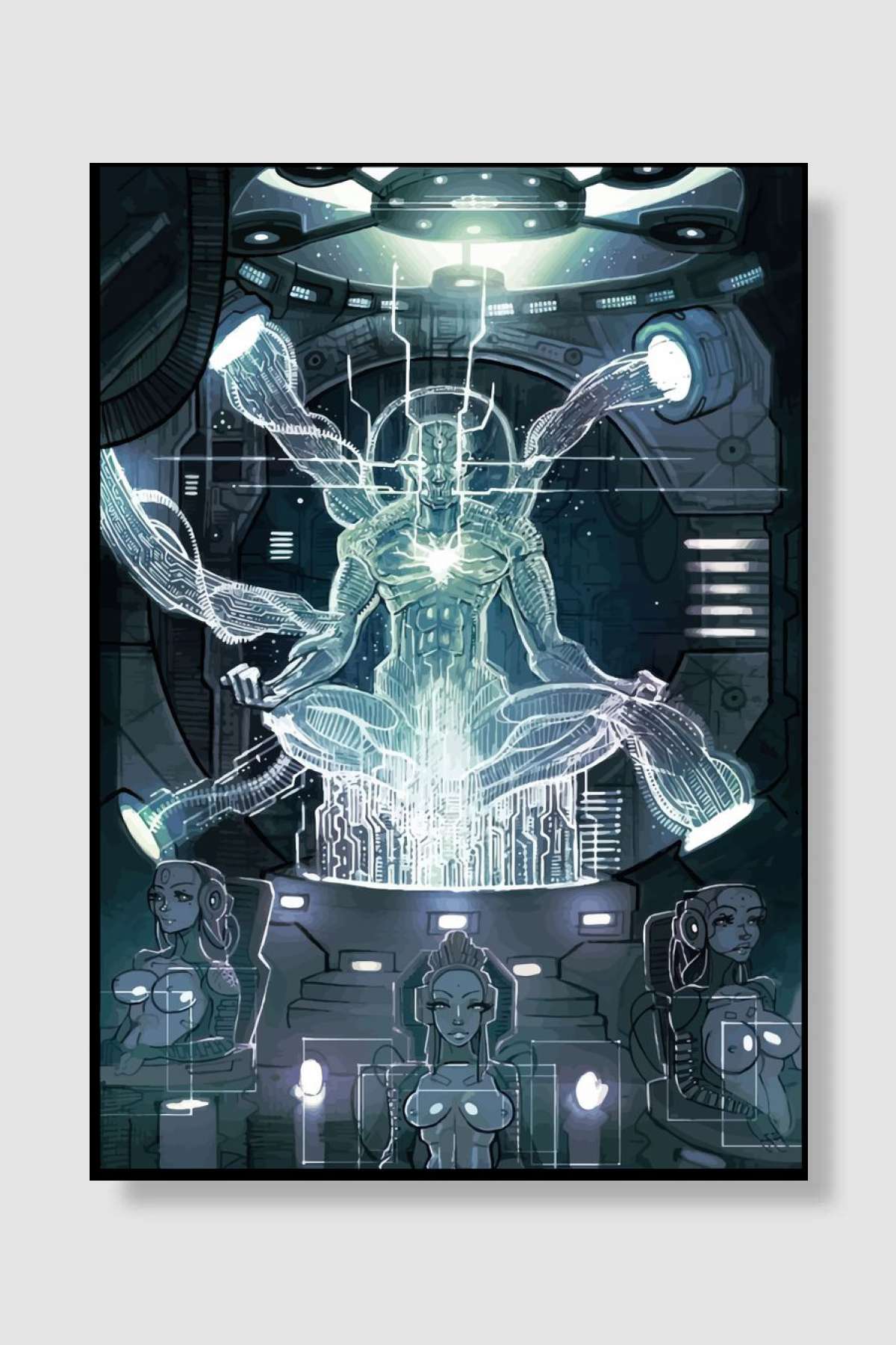 ghostrunner Oyun Poster Çerçevesiz Yüksek Kalite Oyun Afiş Duvar Poster