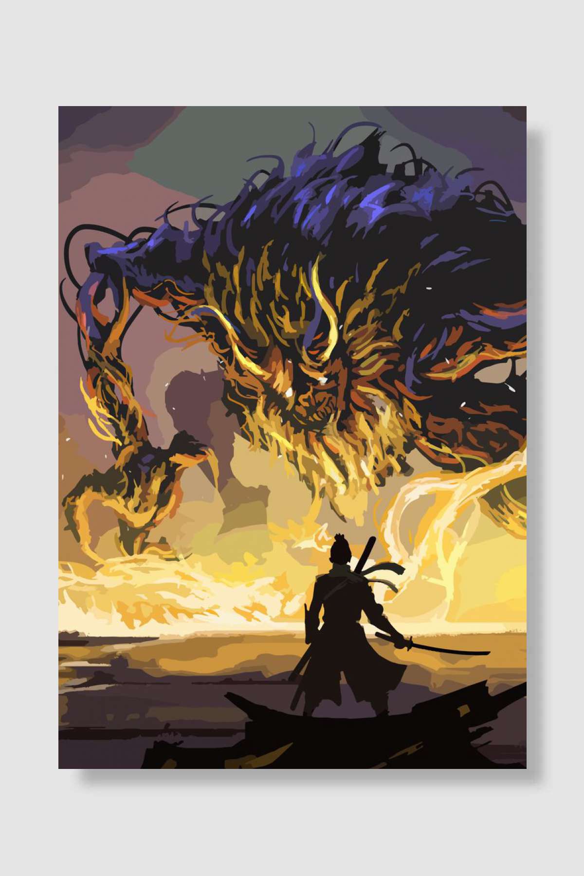 sekiro Oyun Poster Çerçevesiz Yüksek Kalite Oyun Afiş Duvar Poster