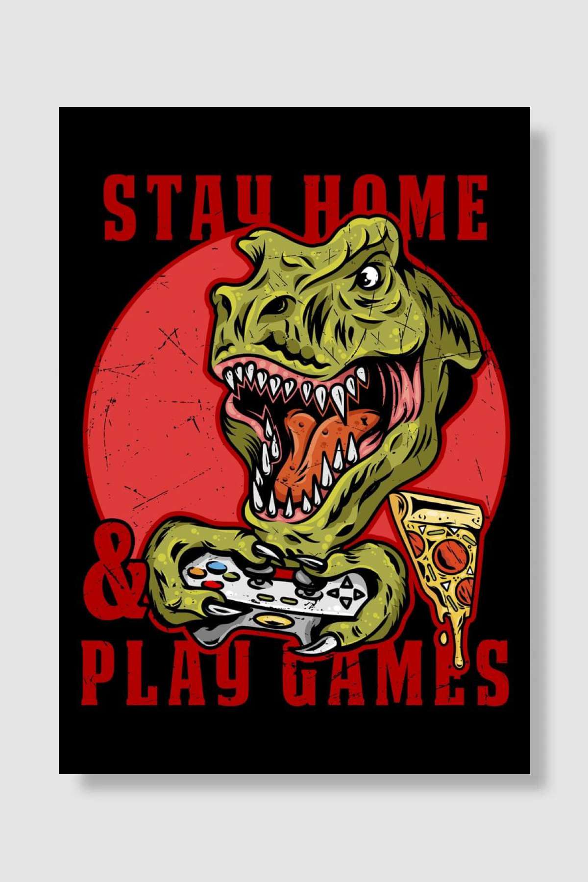 Stay Home Play Games Oyun Poster Çerçevesiz Yüksek Kalite Oyun Afiş Duvar Poster - En İyi Fiyatlarla