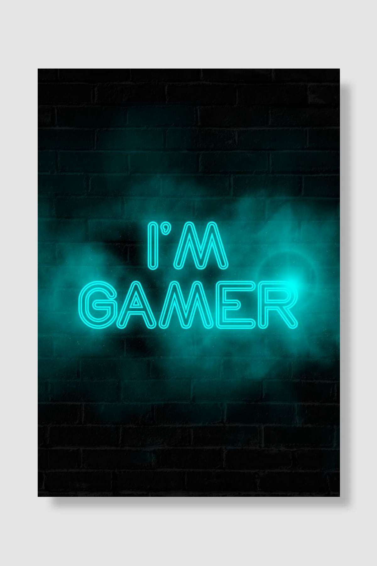 i am gamer Oyun Poster Çerçevesiz Yüksek Kalite Oyun Afiş Duvar Poster