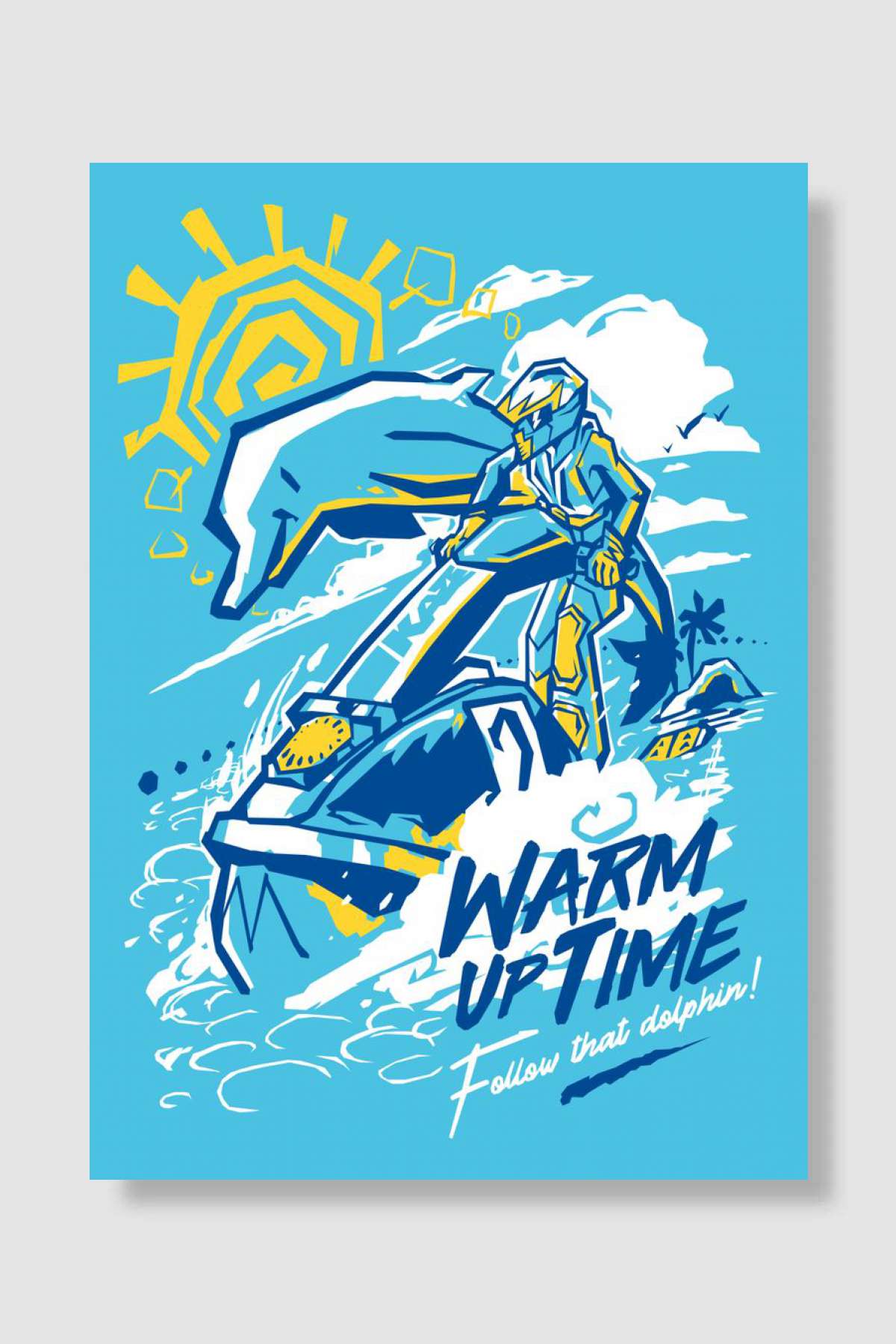 Warm Up Time Oyun Poster Çerçevesiz Yüksek Kalite Oyun Afiş Duvar Poster