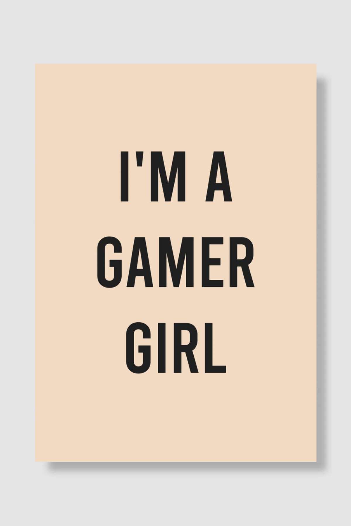 Gamer Girl Oyun Poster Çerçevesiz Yüksek Kalite Oyun Afiş Duvar Poster - En İyi Fiyatlarla