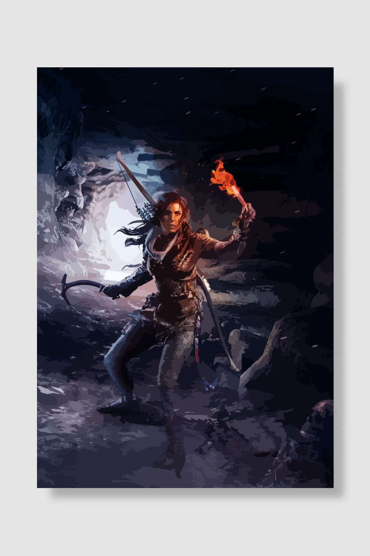 Tomb Rider Oyun Poster Çerçevesiz Yüksek Kalite Oyun Afiş Duvar Poster - En İyi Fiyatlarla