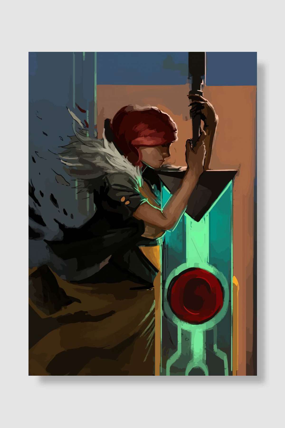Transistor Oyun Poster Çerçevesiz Yüksek Kalite Oyun Afiş Duvar Poster