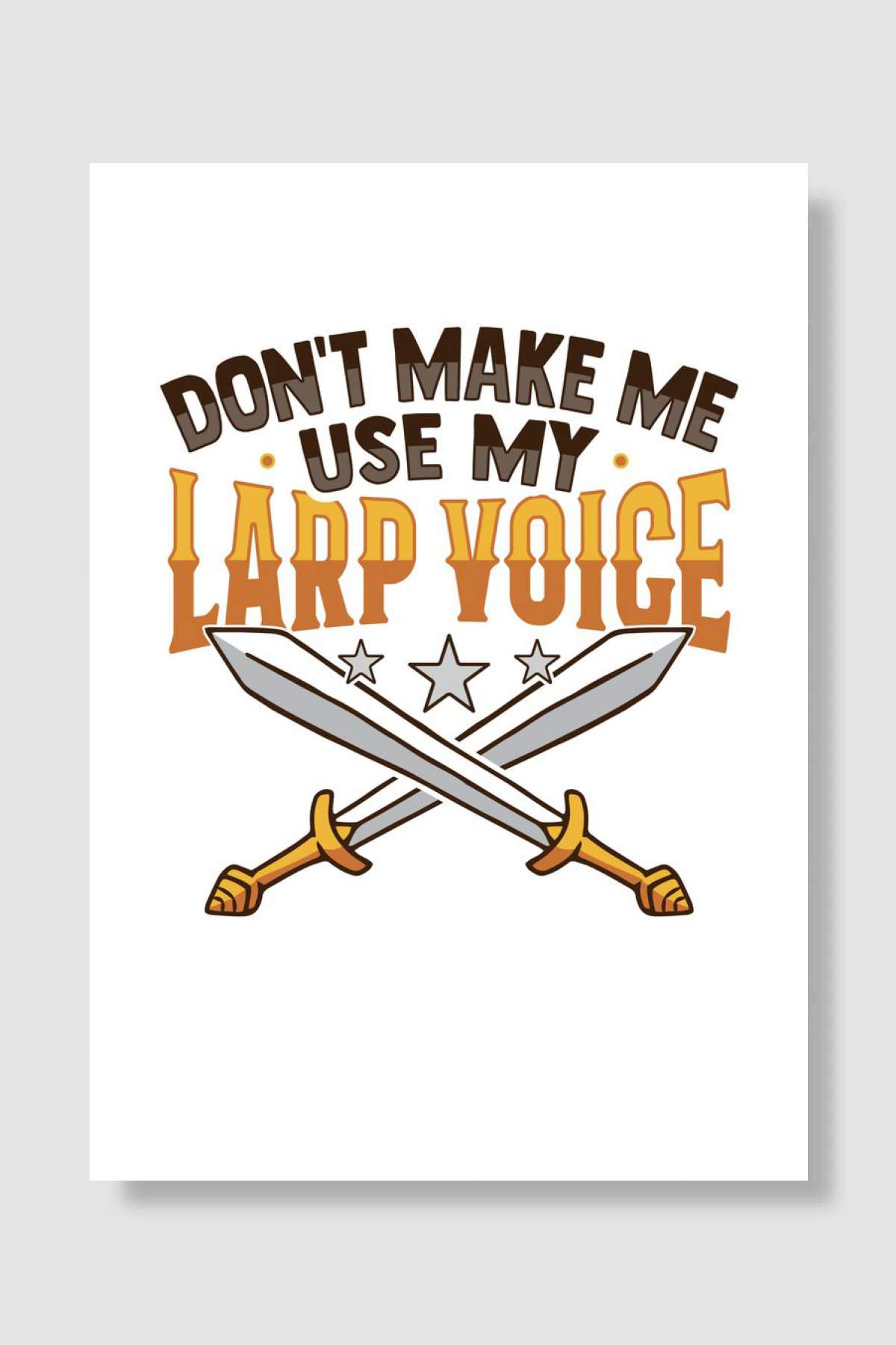 LARP Voice RPG Role Oyun Poster Çerçevesiz Yüksek Kalite Oyun Afiş Duvar Poster