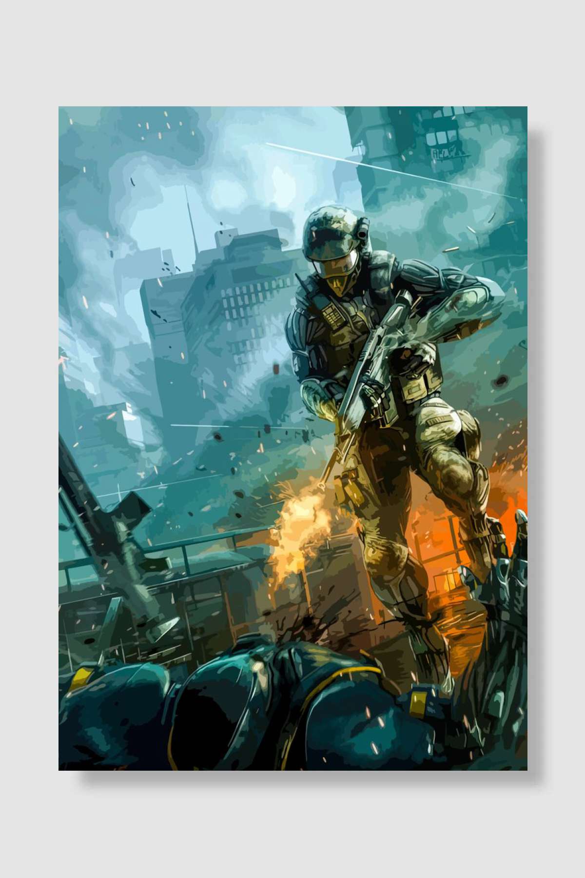 Crysis remastered game Oyun Poster Çerçevesiz Yüksek Kalite Oyun Afiş Duvar Poster