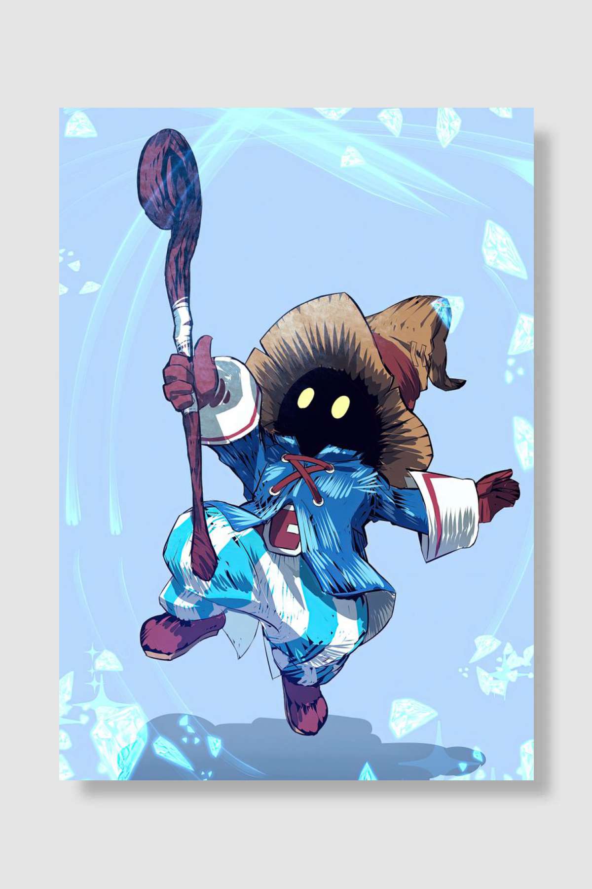 Black Mage Oyun Poster Çerçevesiz Yüksek Kalite Oyun Afiş Duvar Poster