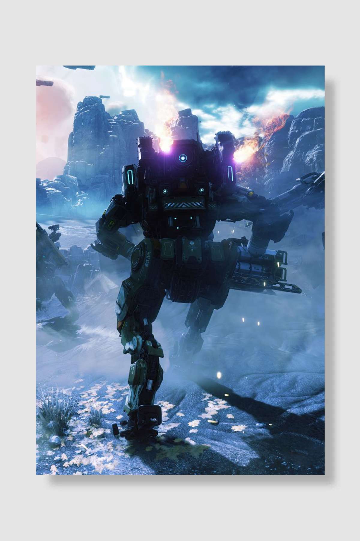 Titanfall Oyun Poster Çerçevesiz Yüksek Kalite Oyun Afiş Duvar Poster