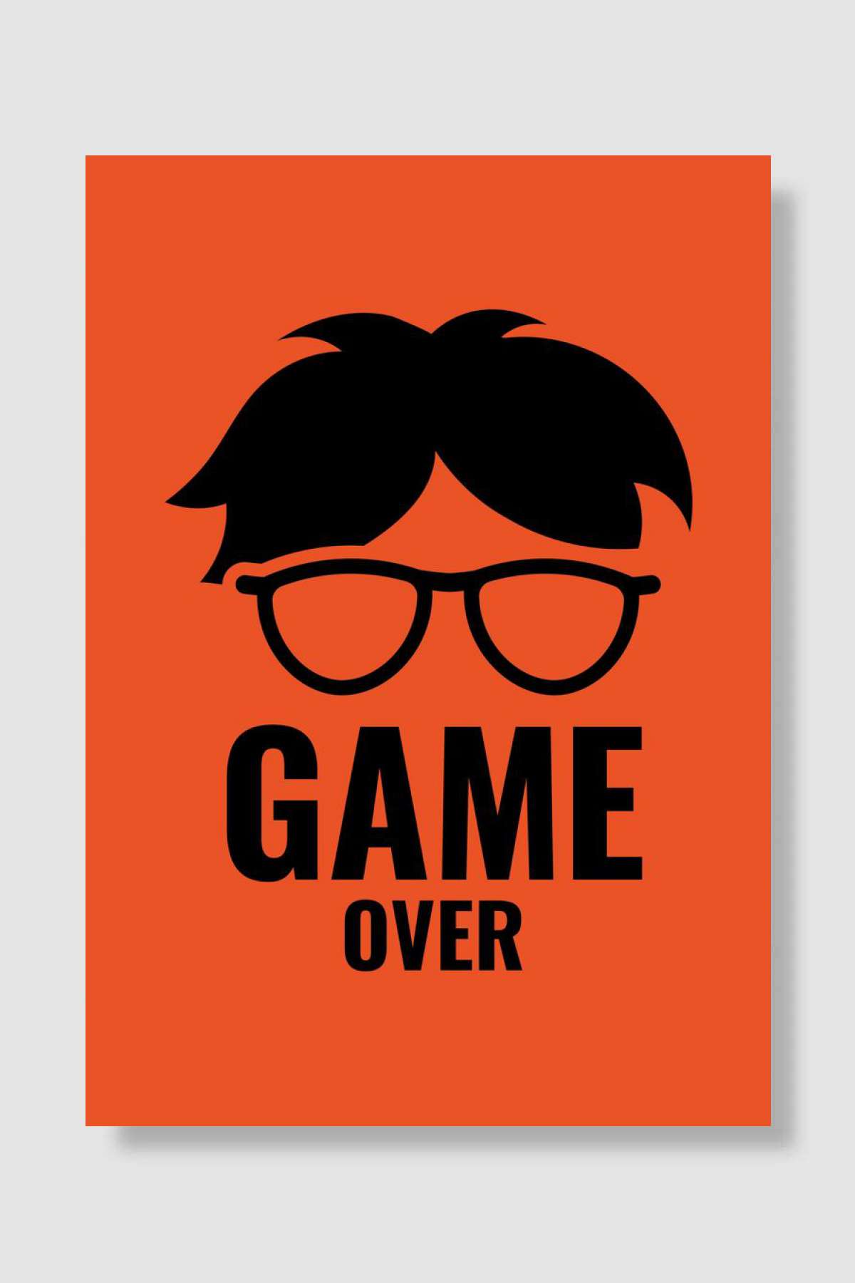 Game Over Oyun Poster Çerçevesiz Yüksek Kalite Oyun Afiş Duvar Poster