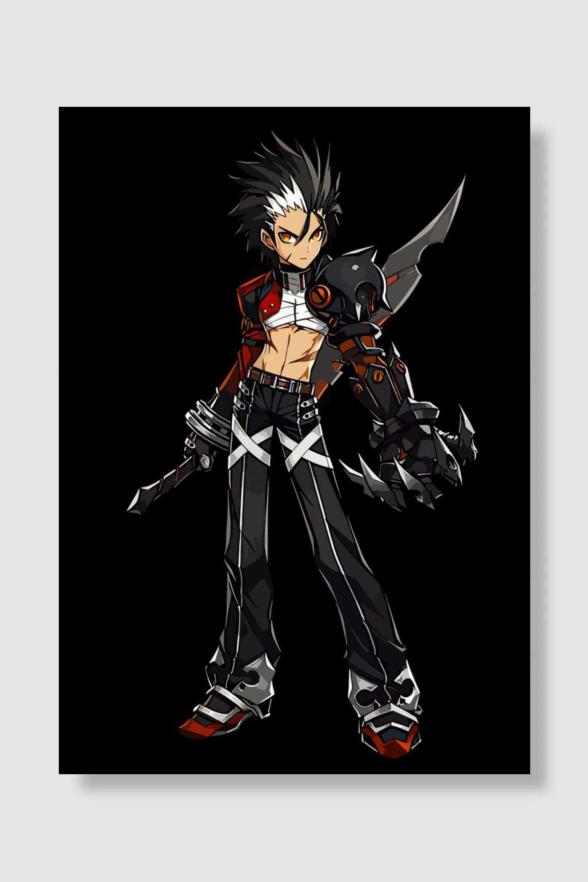 Elsword Oyun Poster Çerçevesiz Yüksek Kalite Oyun Afiş Duvar Poster