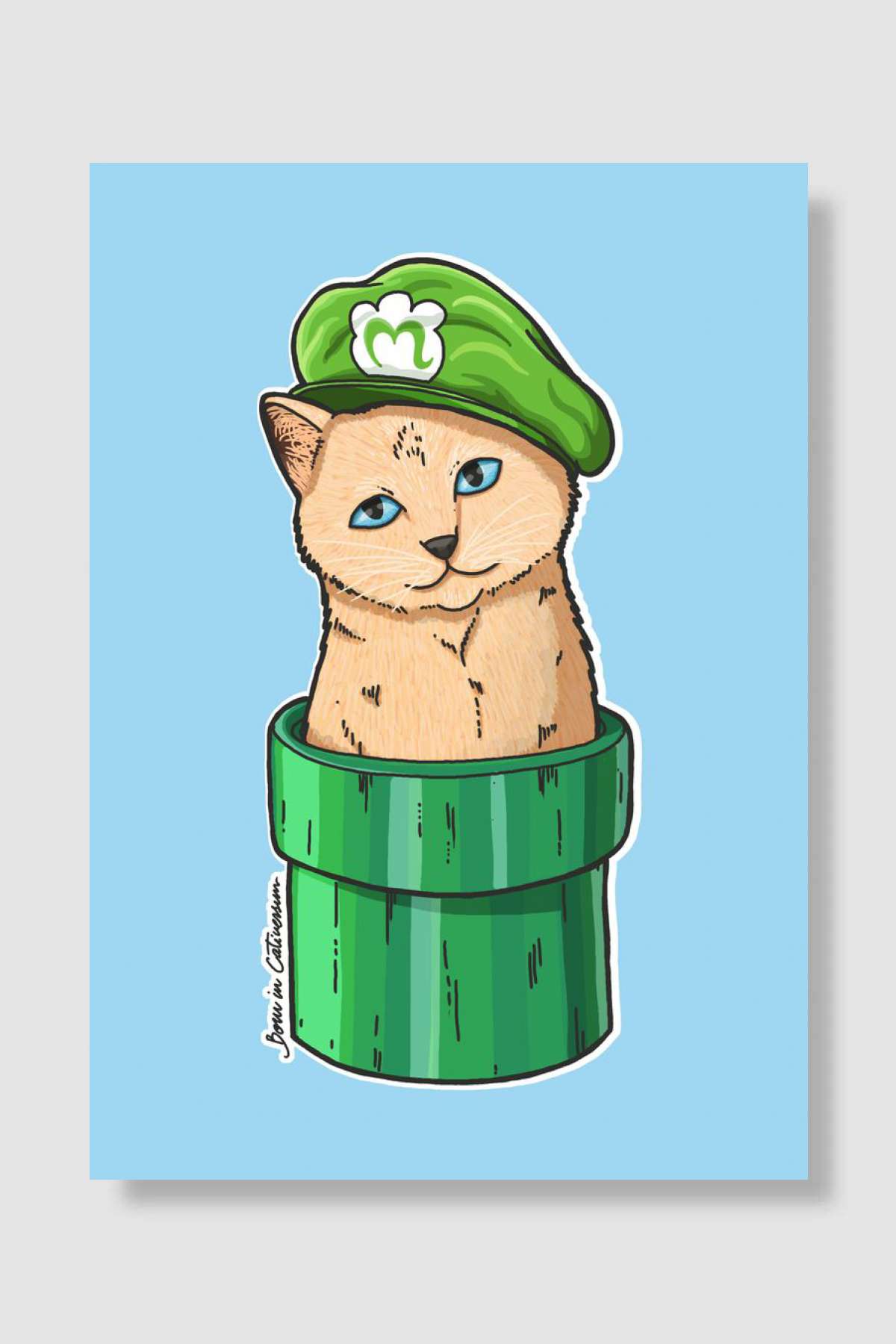 Meow Bro 2, born in the Cativersum Oyun Poster Çerçevesiz Yüksek Kalite Oyun Afiş Duvar Poster