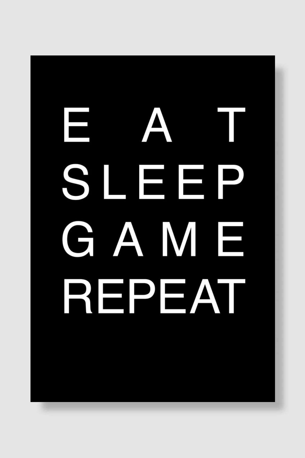 REPEAT Oyun Poster Çerçevesiz Yüksek Kalite Oyun Afiş Duvar Poster