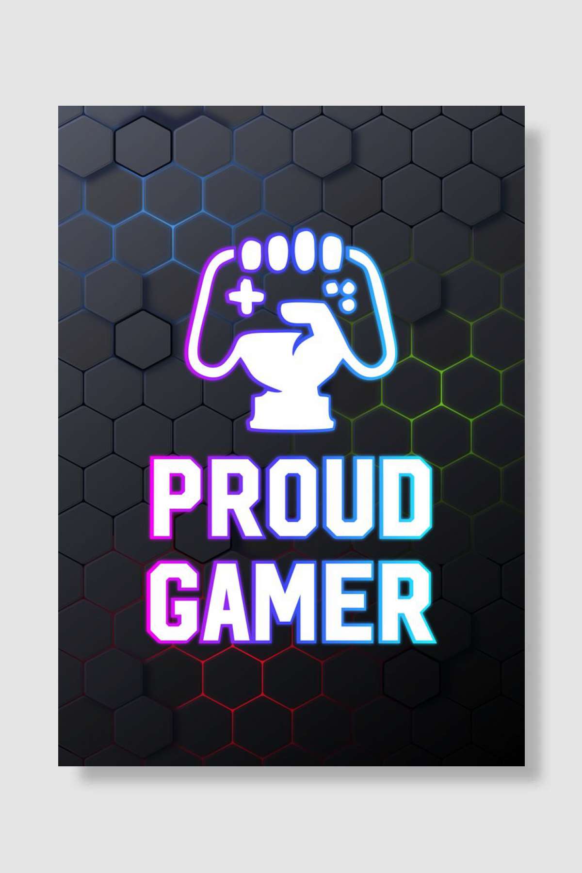 Proud gamer Oyun Poster Çerçevesiz Yüksek Kalite Oyun Afiş Duvar Poster