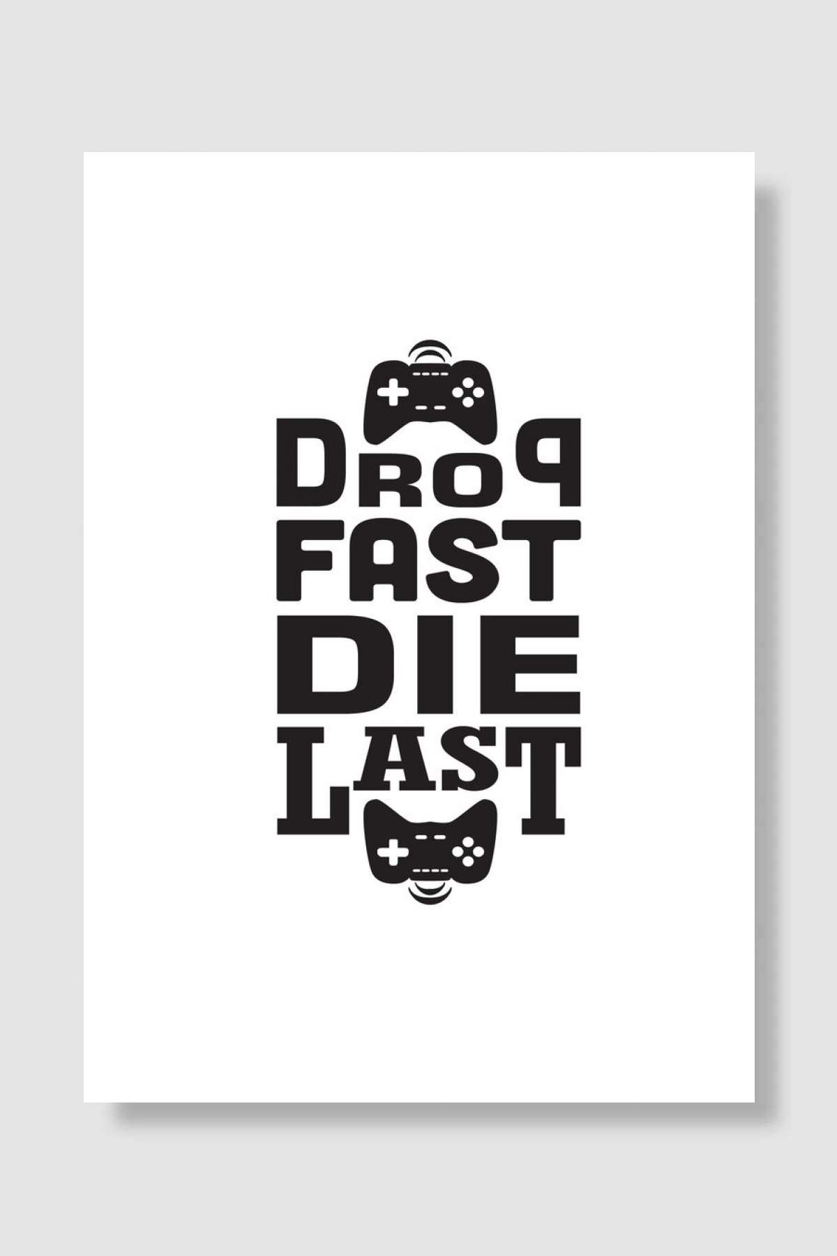 Drop Gamer Oyun Poster Çerçevesiz Yüksek Kalite Oyun Afiş Duvar Poster