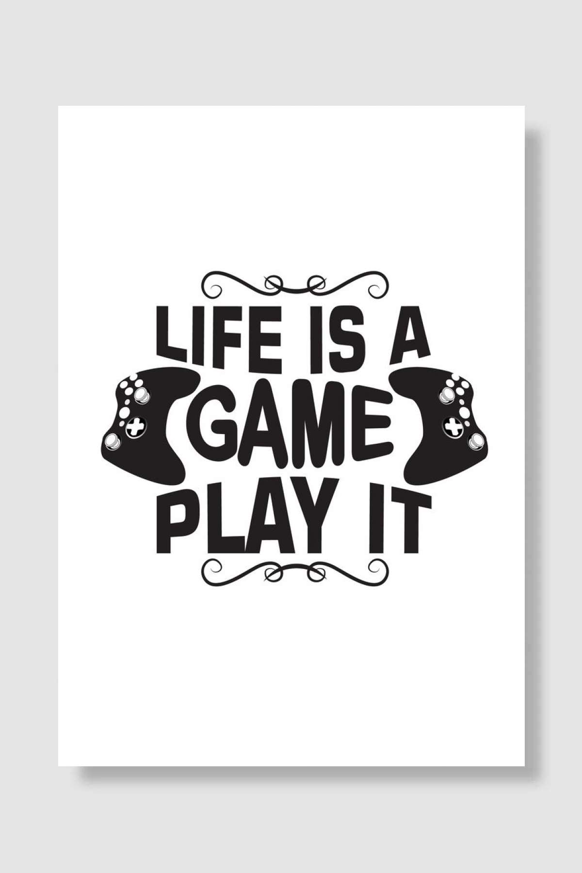 Life Gamers Oyun Poster Çerçevesiz Yüksek Kalite Oyun Afiş Duvar Poster