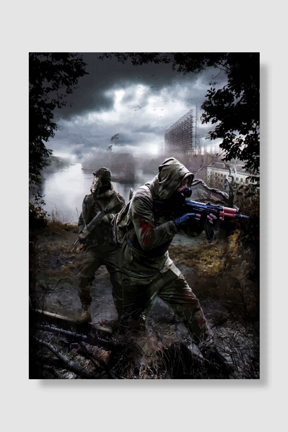 stalker Oyun Poster Çerçevesiz Yüksek Kalite Oyun Afiş Duvar Poster