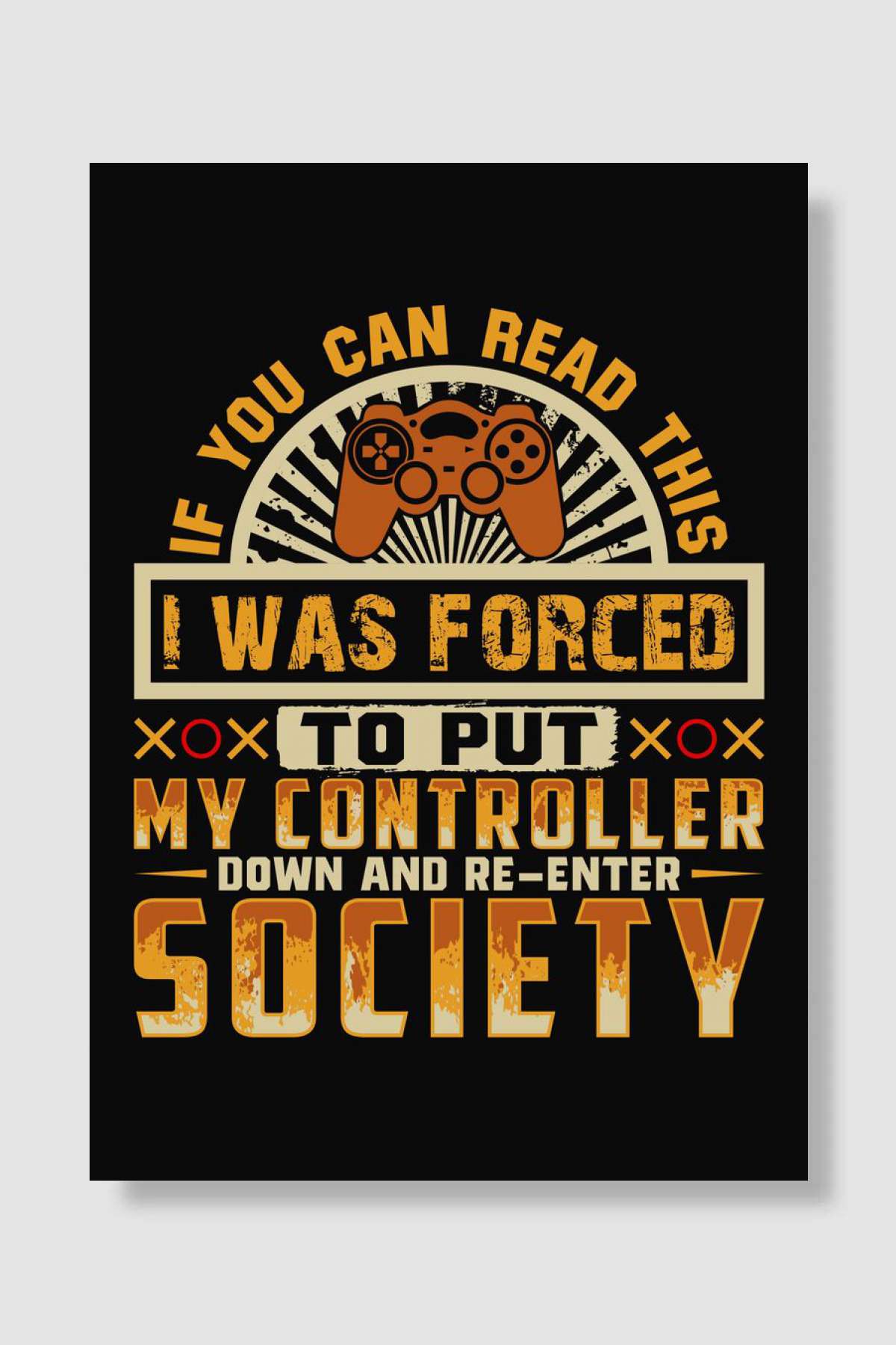 If you can read this Oyun Poster Çerçevesiz Yüksek Kalite Oyun Afiş Duvar Poster