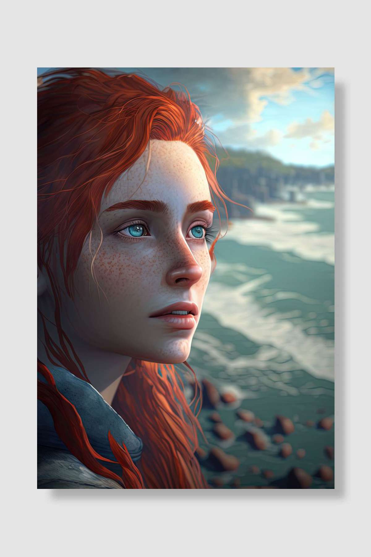 Staring Into The Ocean Oyun Poster Çerçevesiz Yüksek Kalite Oyun Afiş Duvar Poster