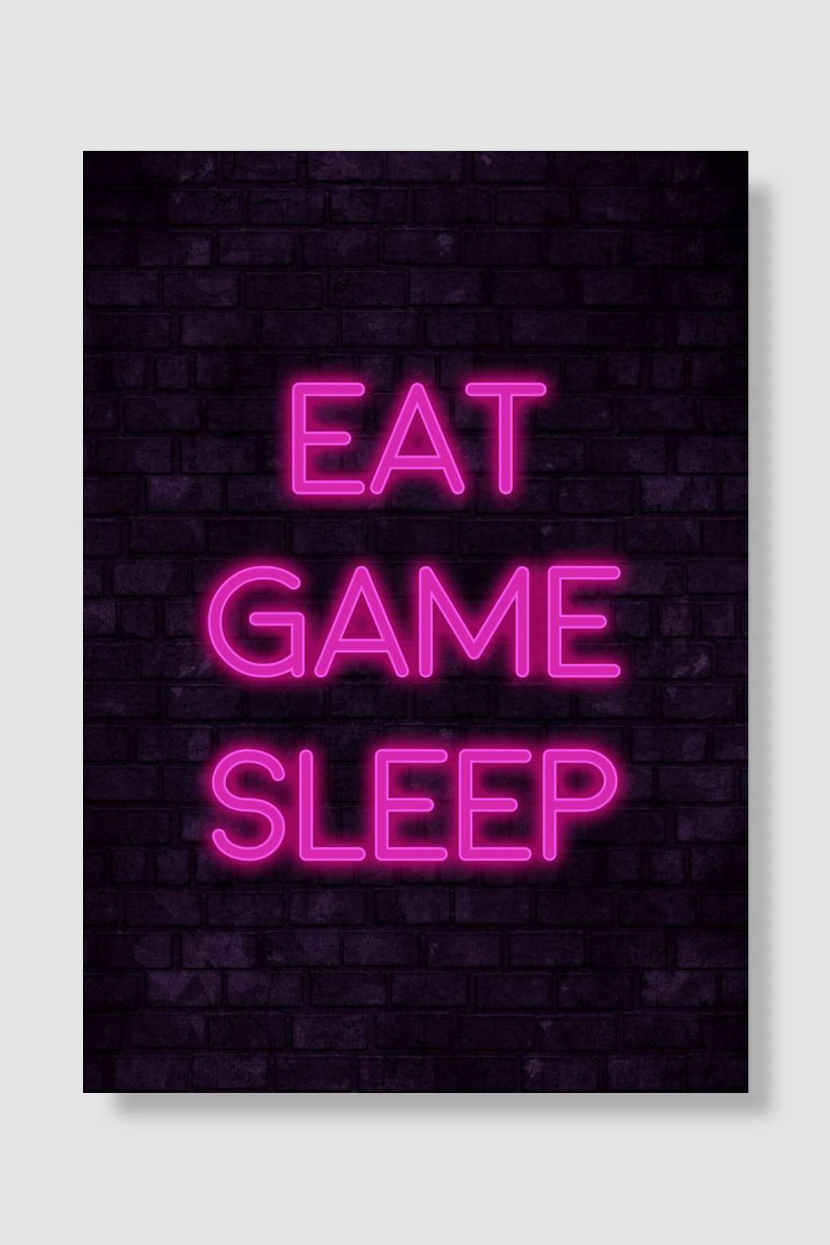 Eat Game Sleep Oyun Poster Çerçevesiz Yüksek Kalite Oyun Afiş Duvar Poster