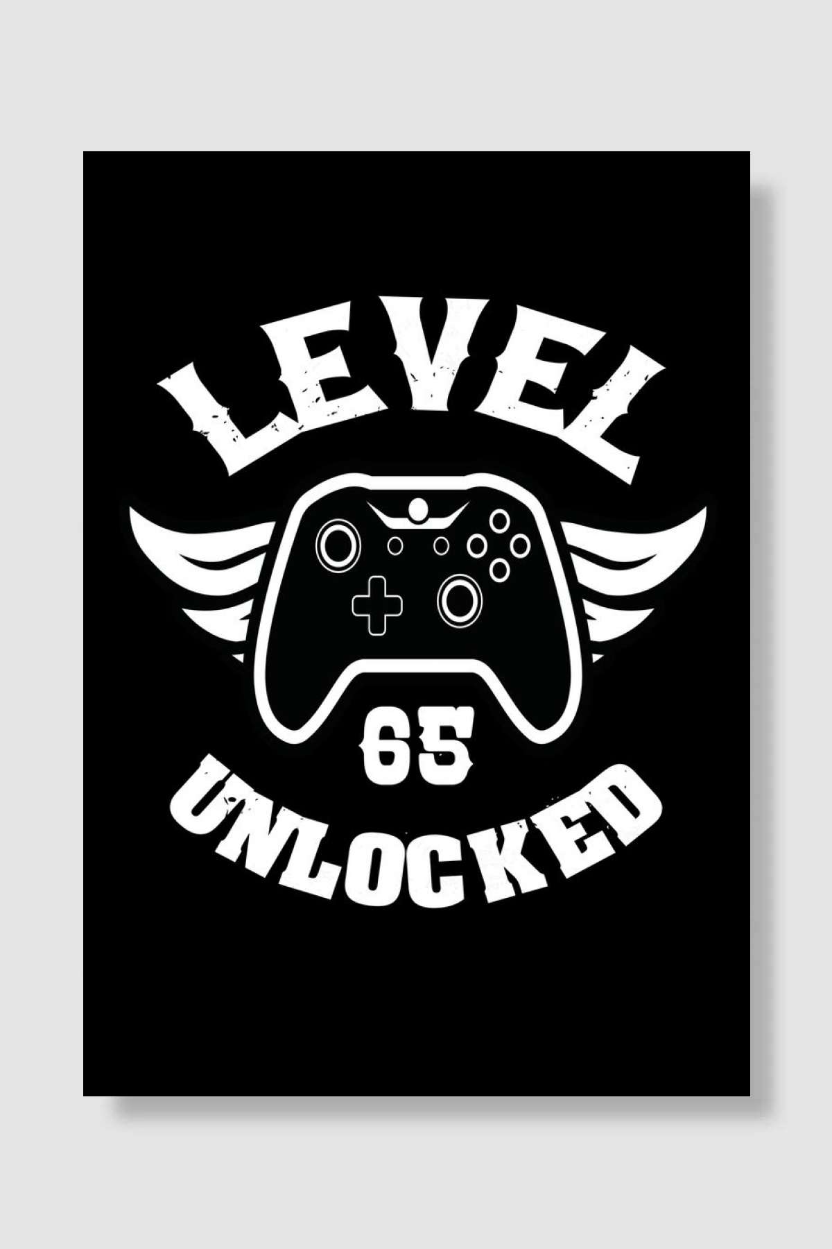 Level 30 Unlocked 30th Oyun Poster Çerçevesiz Yüksek Kalite Oyun Afiş Duvar Poster