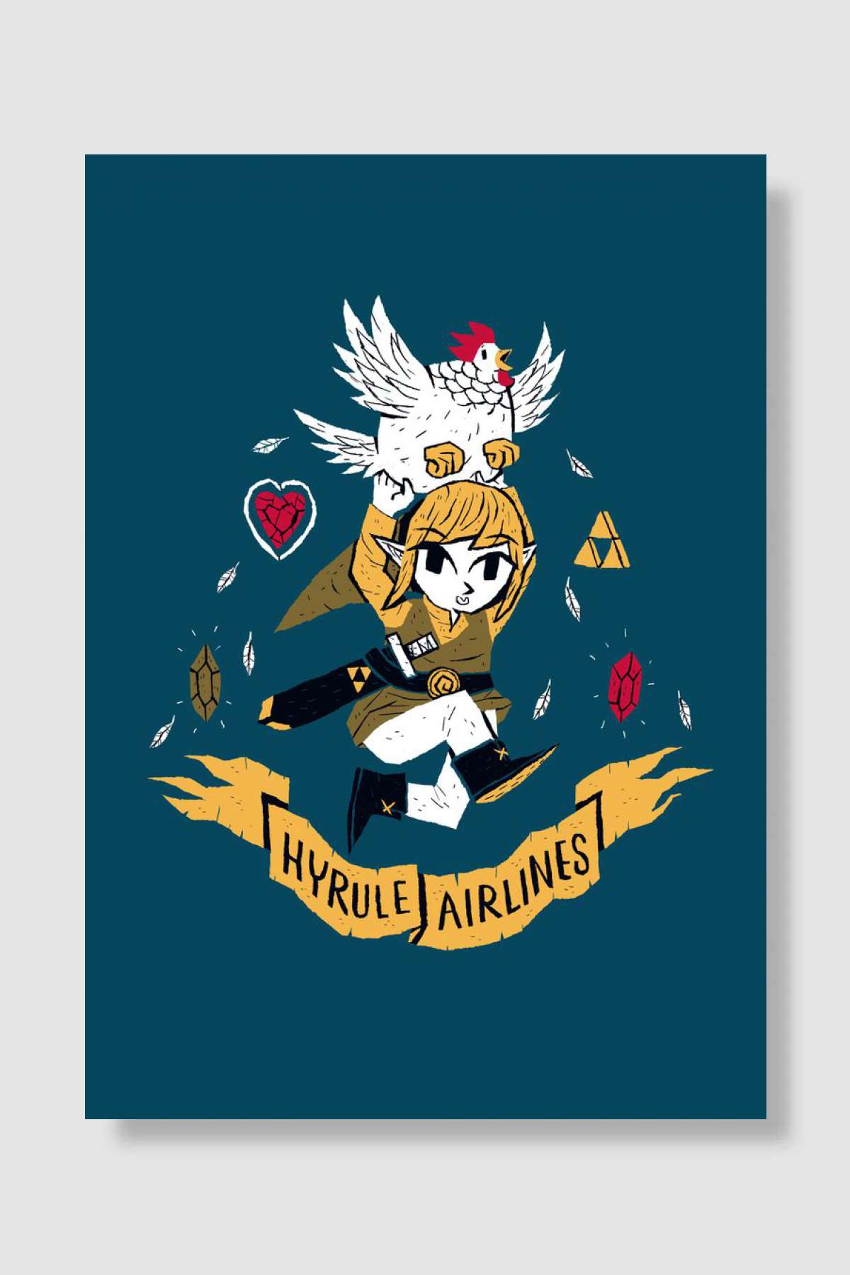 hyrule airlines Oyun Poster Çerçevesiz Yüksek Kalite Oyun Afiş Duvar Poster - En İyi Fiyatlarla