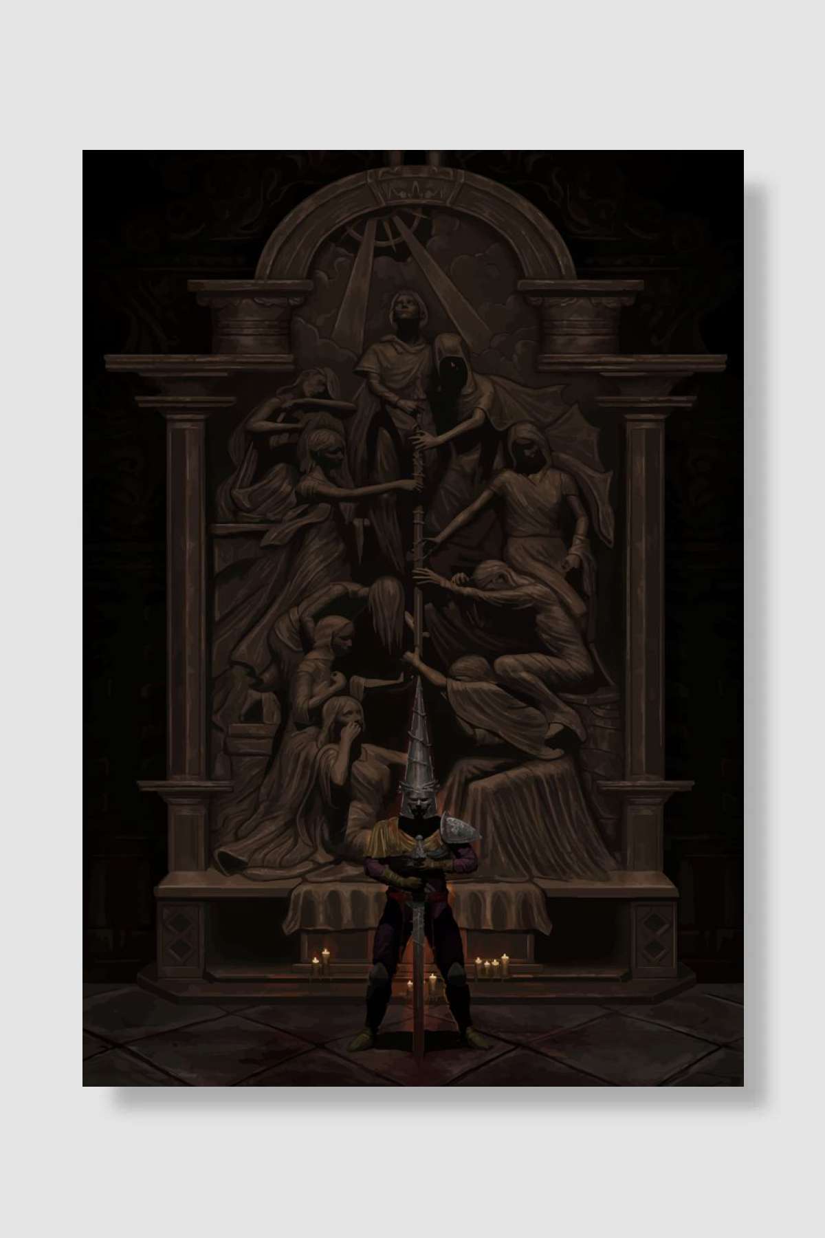 BLASPHEMOUS Oyun Poster Çerçevesiz Yüksek Kalite Oyun Afiş Duvar Poster