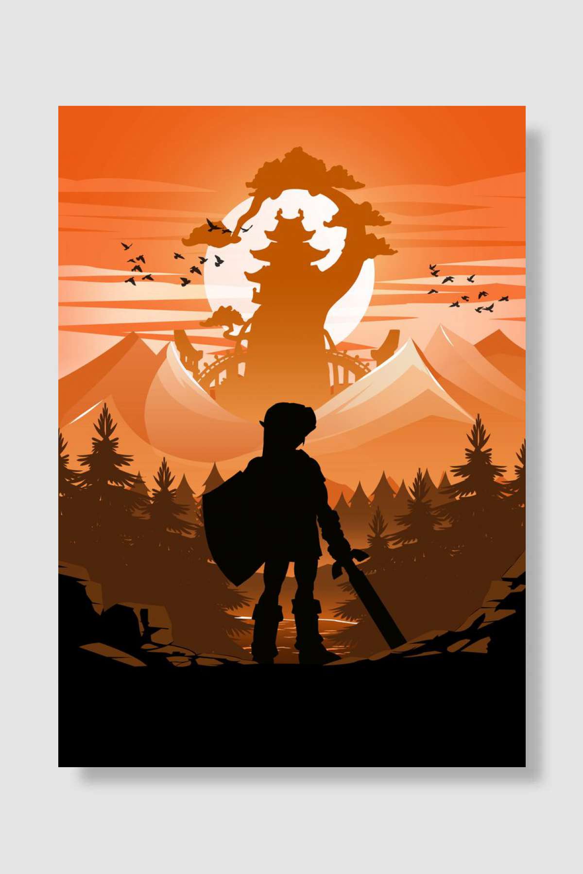 Breath Of The Wild Oyun Poster Çerçevesiz Yüksek Kalite Oyun Afiş Duvar Poster