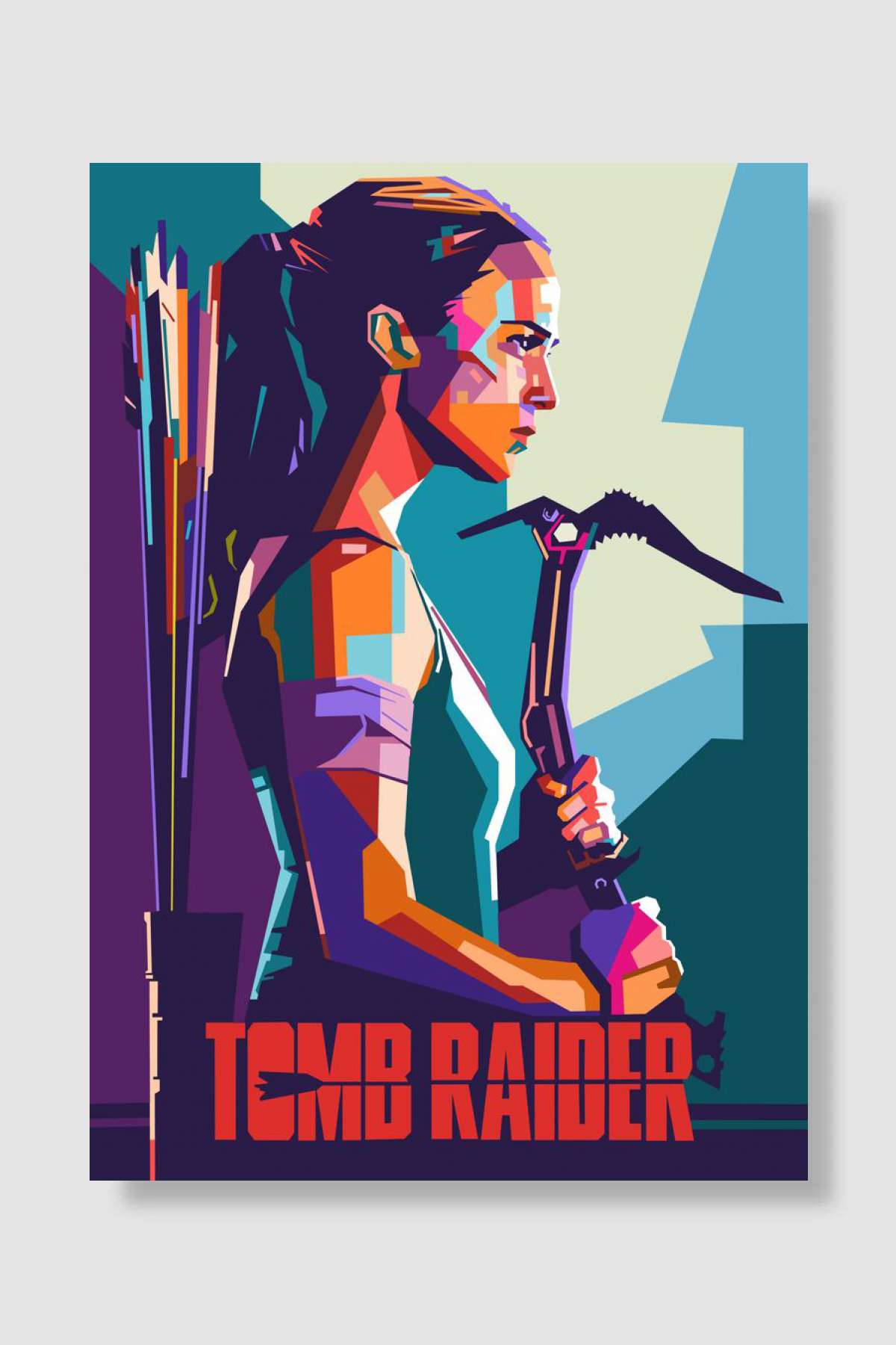 Tomb Raider Oyun Poster Çerçevesiz Yüksek Kalite Oyun Afiş Duvar Poster