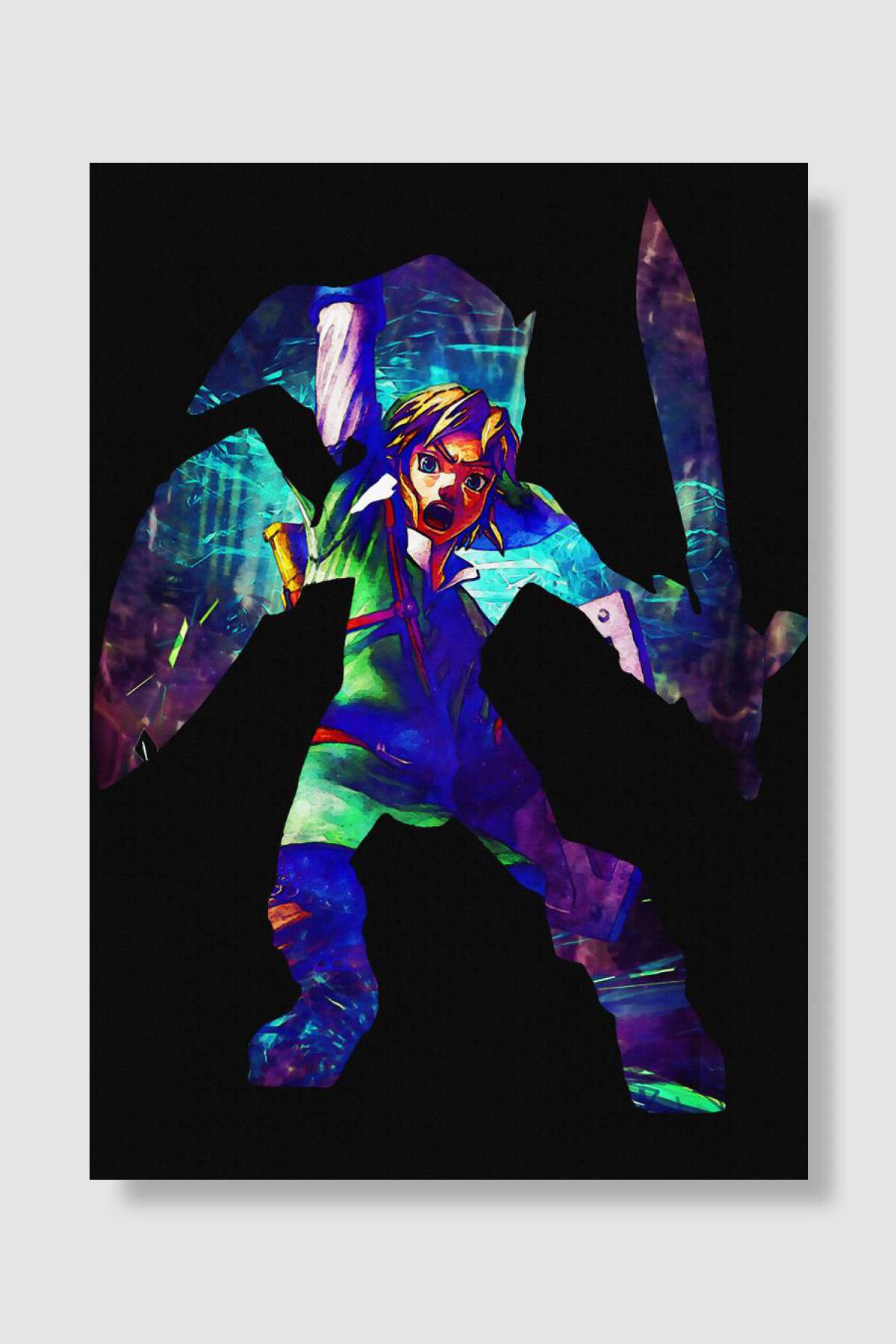 link battle Oyun Poster Çerçevesiz Yüksek Kalite Oyun Afiş Duvar Poster