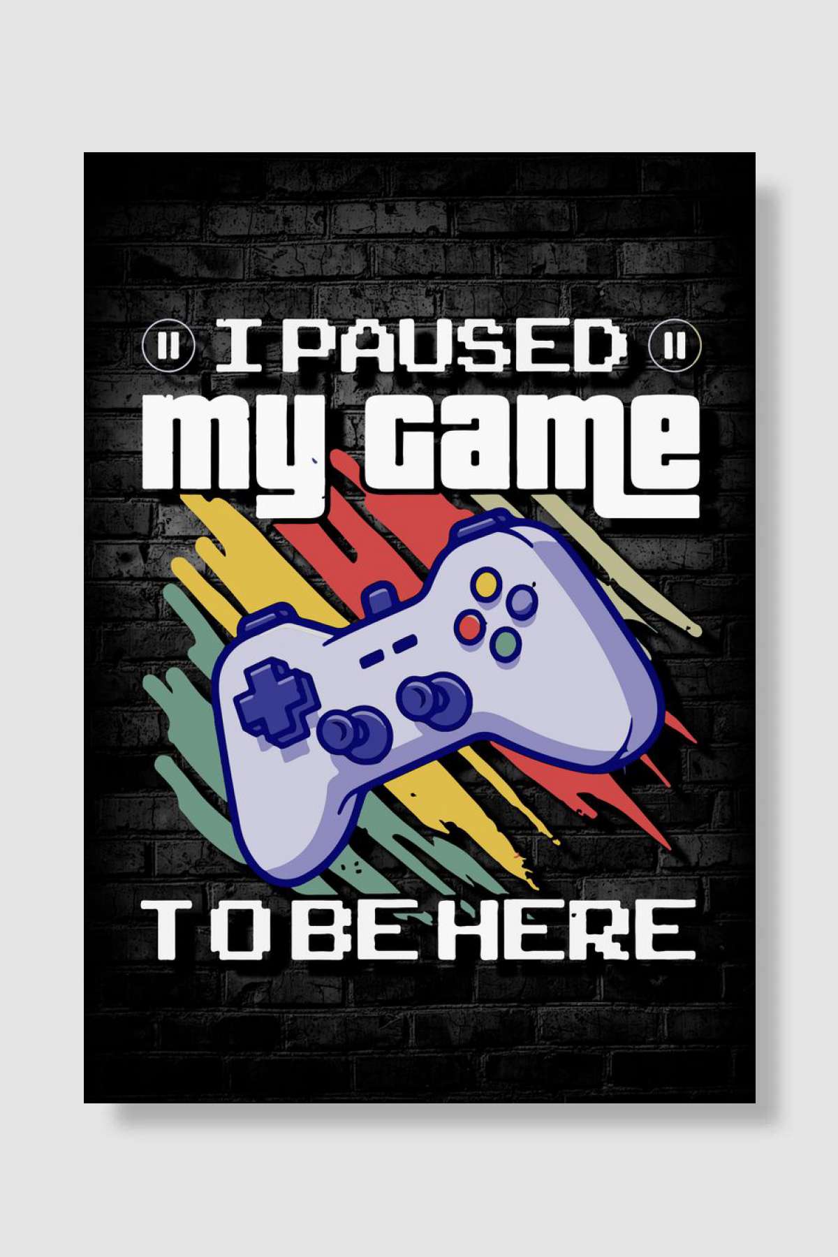 Game Gamer Gaming Oyun Poster Çerçevesiz Yüksek Kalite Oyun Afiş Duvar Poster