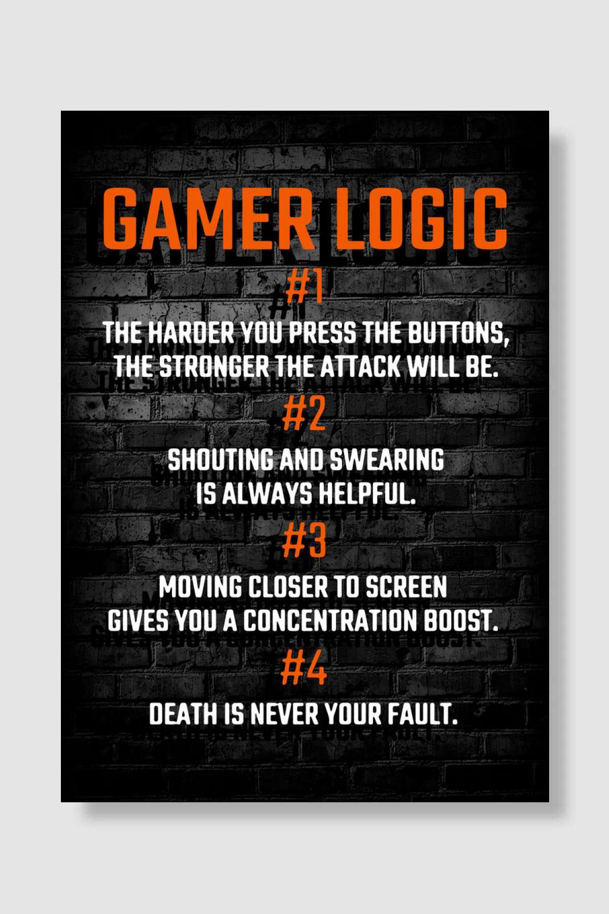 Gamer Game Gaming Oyun Poster Çerçevesiz Yüksek Kalite Oyun Afiş Duvar Poster - En İyi Fiyatlarla