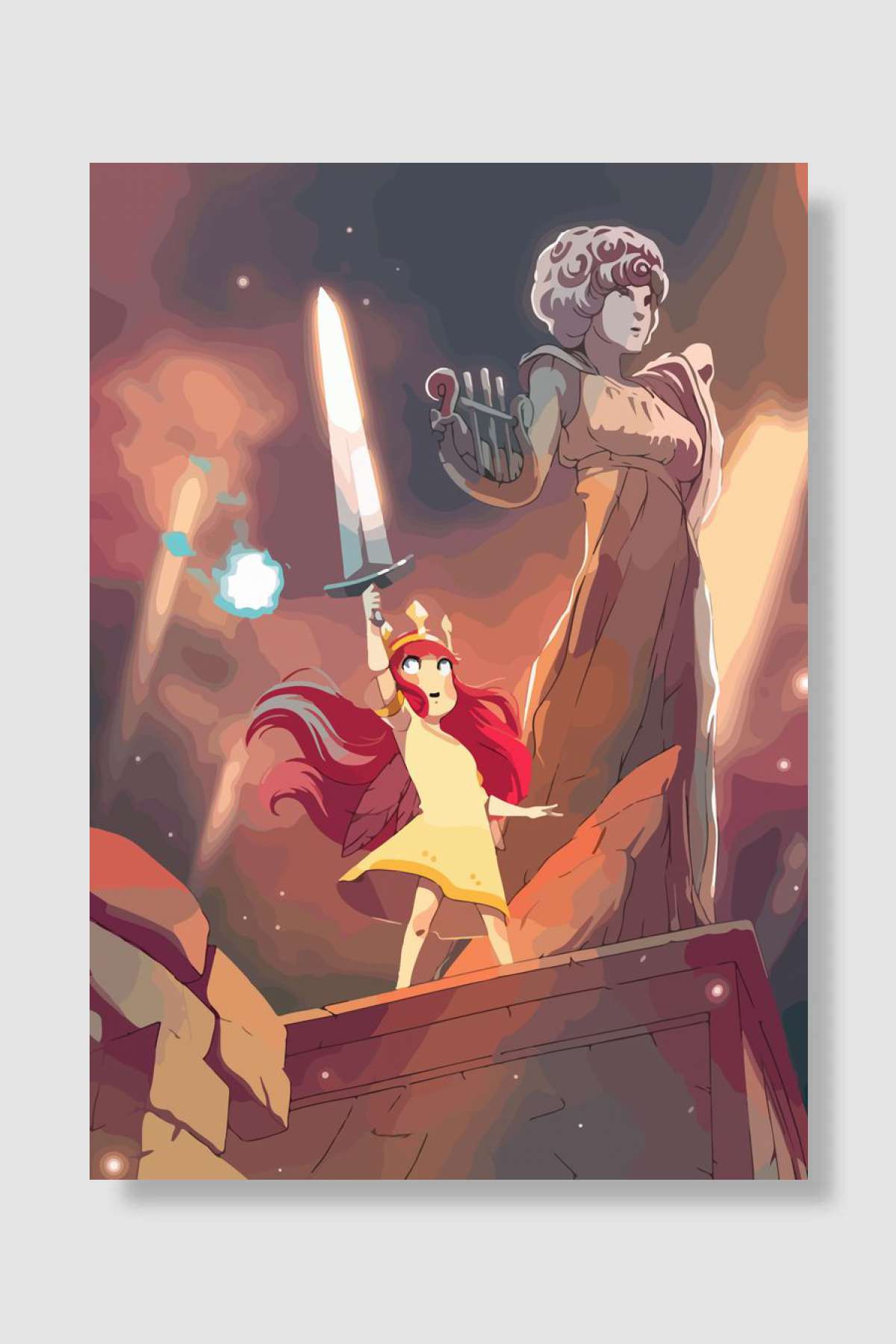 child of light game Oyun Poster Çerçevesiz Yüksek Kalite Oyun Afiş Duvar Poster
