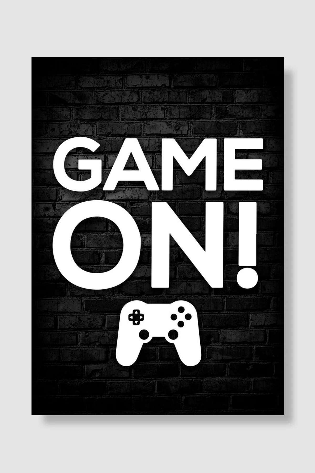 Game On Gaming Poster Oyun Poster Çerçevesiz Yüksek Kalite Oyun Afiş Duvar Poster - En İyi Fiyatlarla