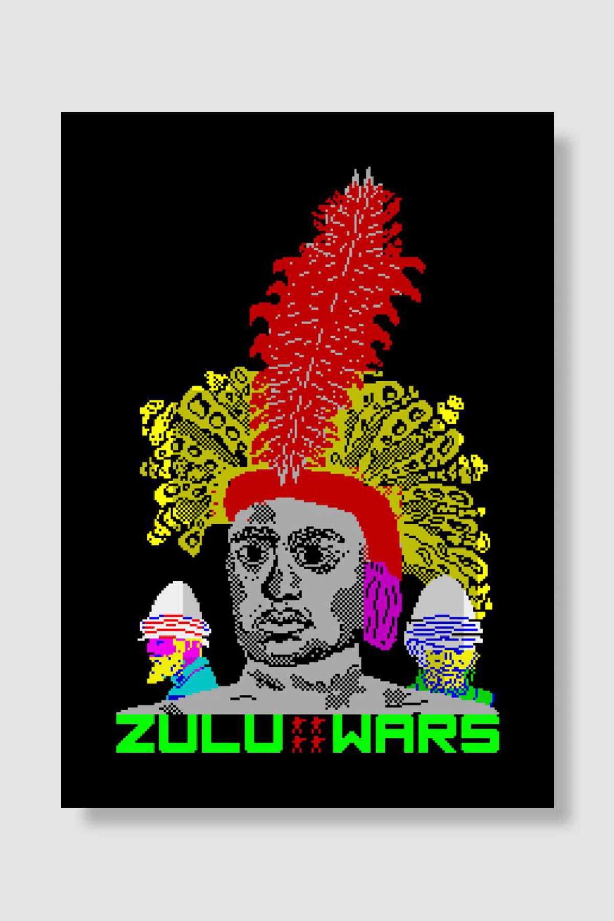 Zulu Wars Oyun Poster Çerçevesiz Yüksek Kalite Oyun Afiş Duvar Poster