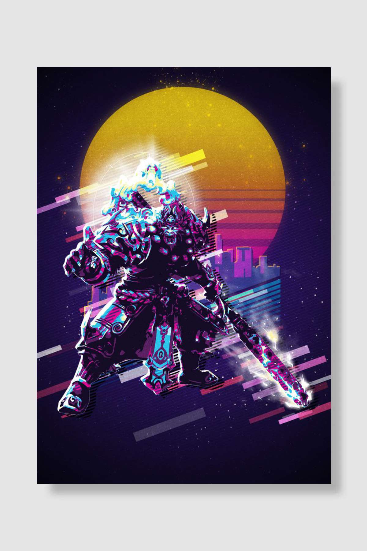 MOBA Multiplayer Online B Oyun Poster Çerçevesiz Yüksek Kalite Oyun Afiş Duvar Poster