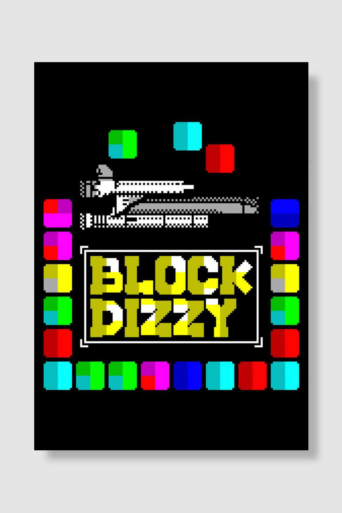 Block Dizzy Oyun Poster Çerçevesiz Yüksek Kalite Oyun Afiş Duvar Poster