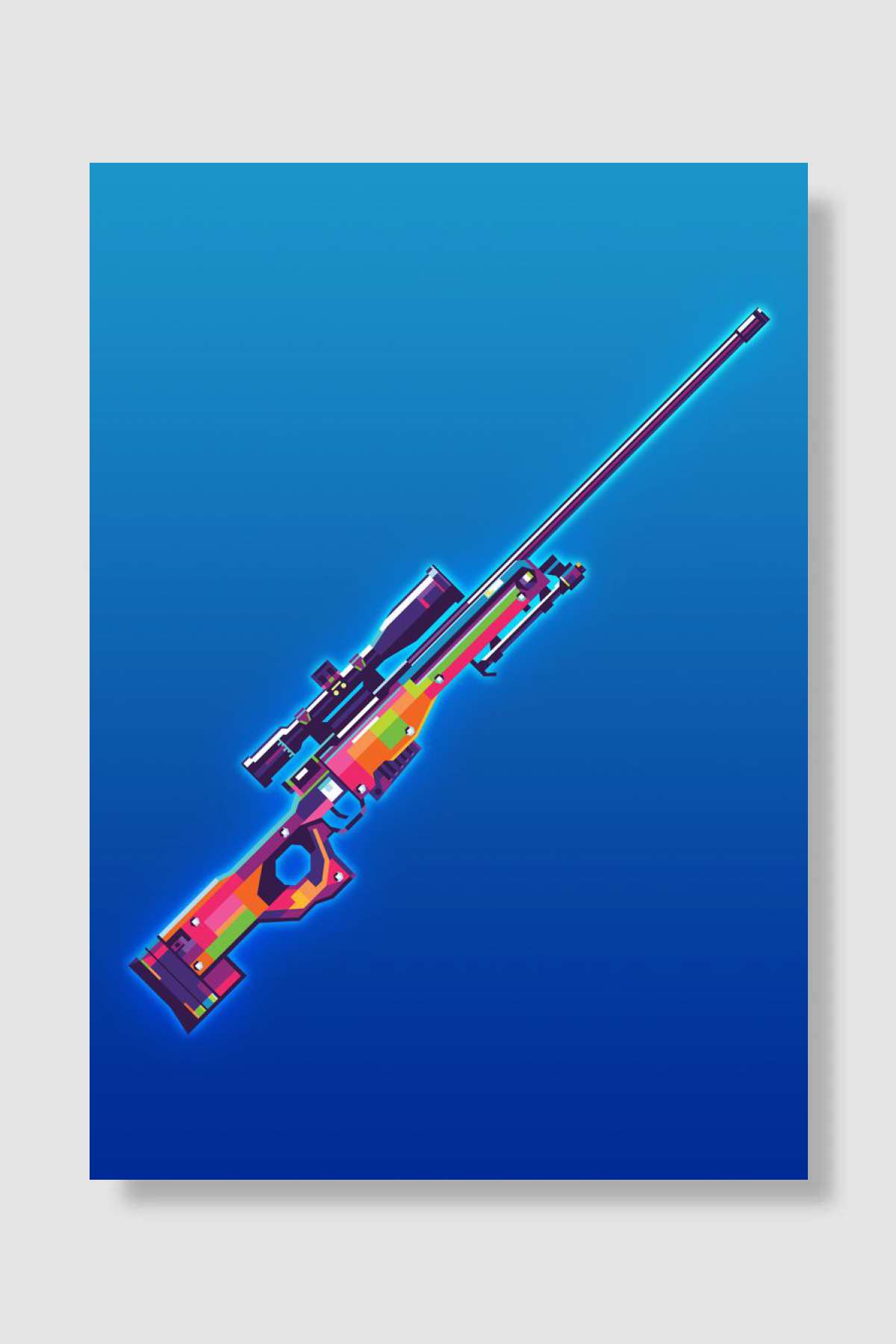 AWM Oyun Poster Çerçevesiz Yüksek Kalite Oyun Afiş Duvar Poster