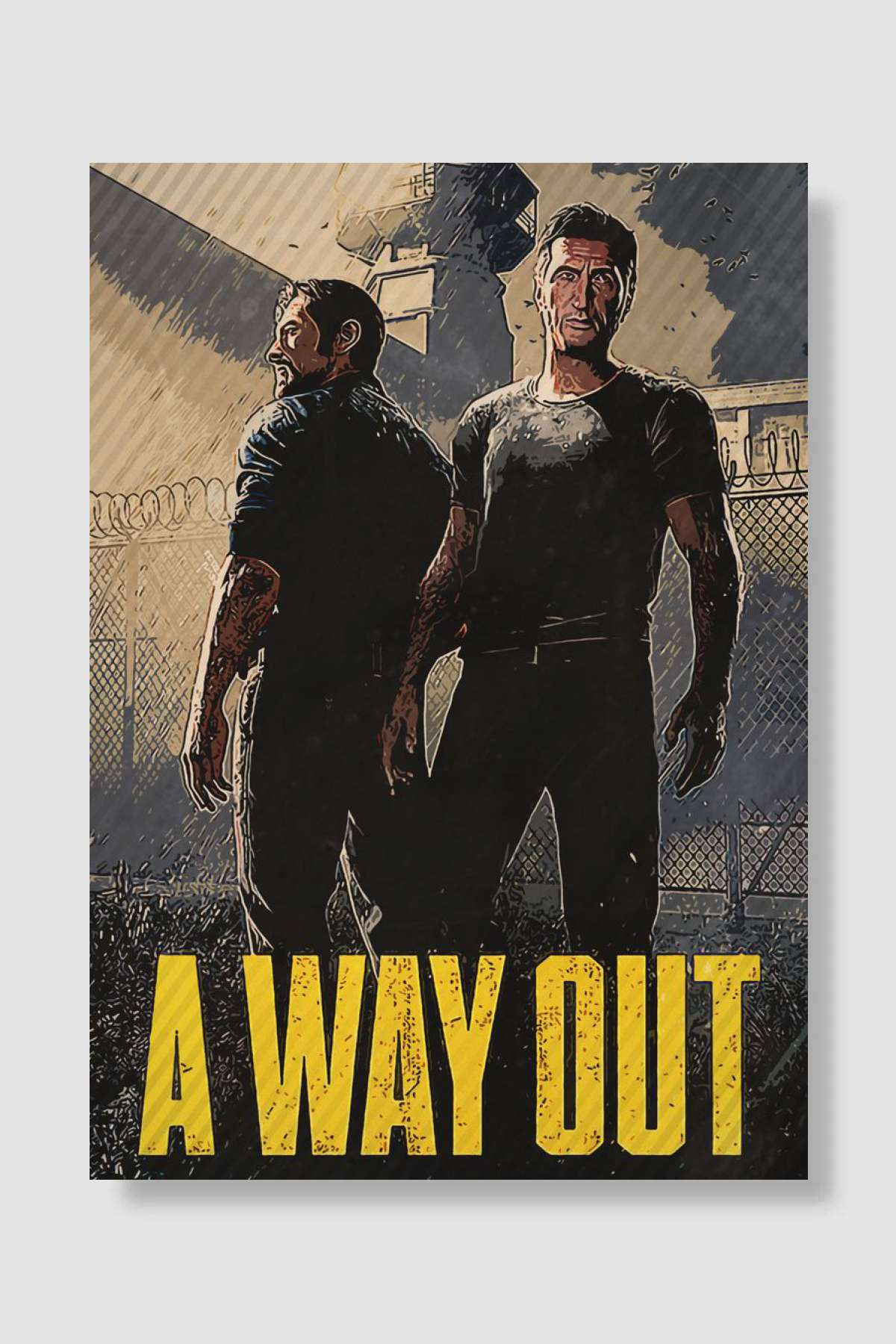 A Way Out Oyun Poster Çerçevesiz Yüksek Kalite Oyun Afiş Duvar Poster