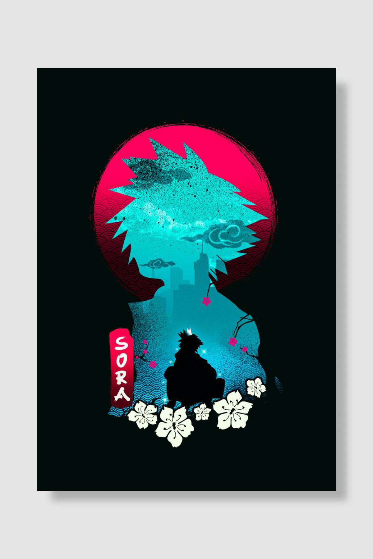 Sora Japanese Style Oyun Poster Çerçevesiz Yüksek Kalite Oyun Afiş Duvar Poster