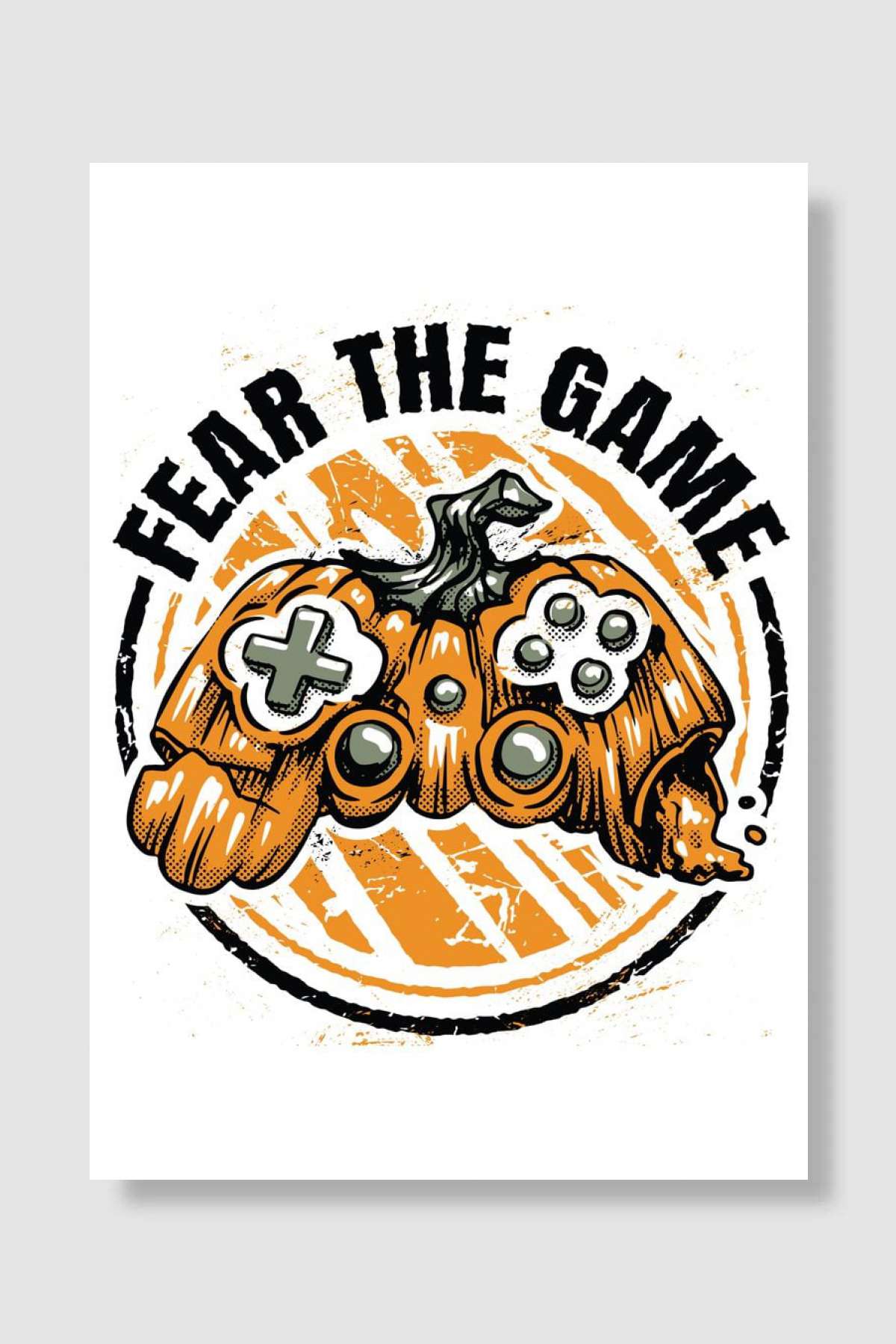 Fear The Game Halloween Oyun Poster Çerçevesiz Yüksek Kalite Oyun Afiş Duvar Poster